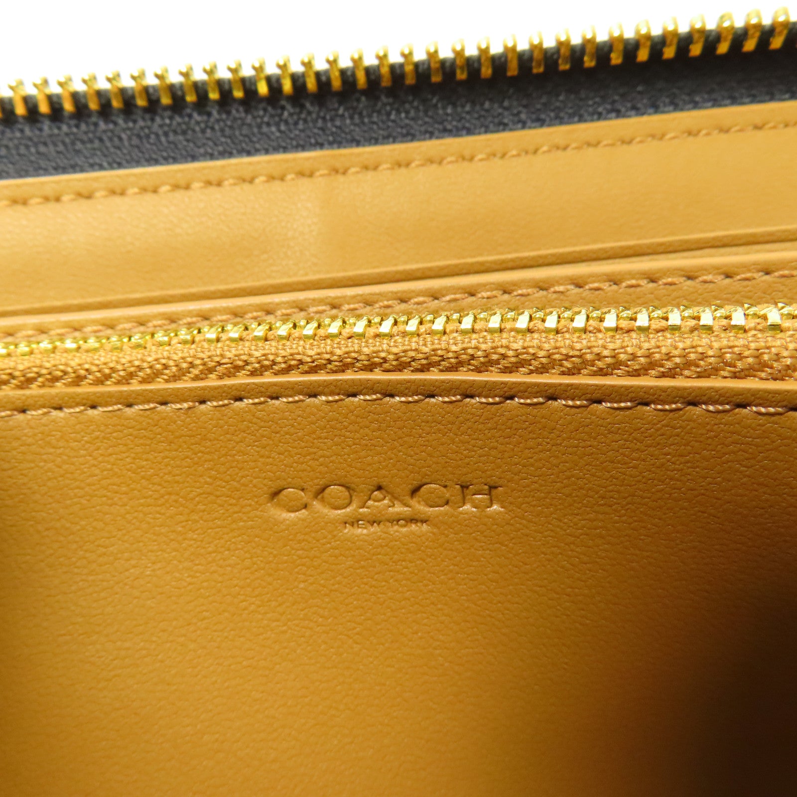 COACH Denim Long wallet 金扣長錢包