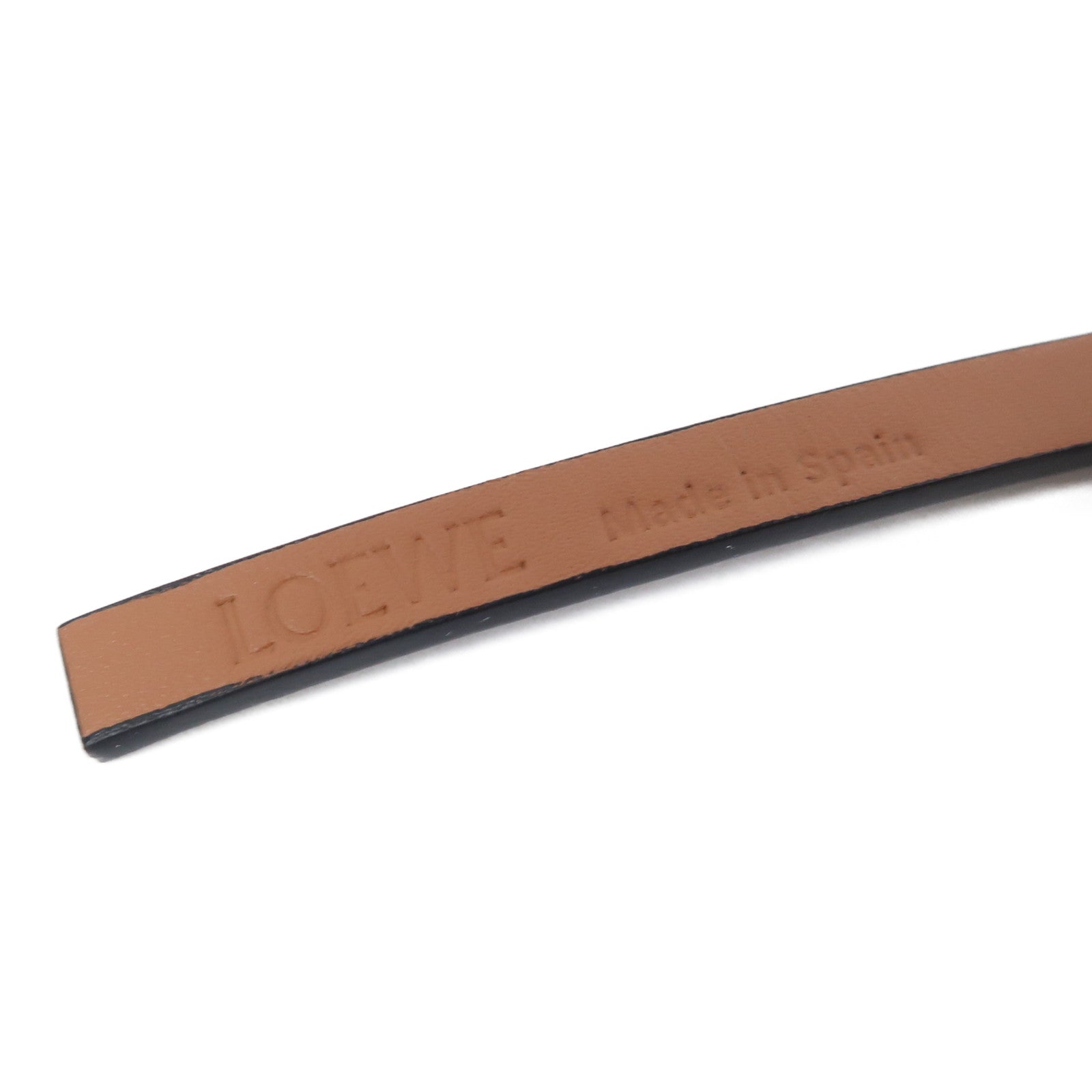 LOEWE 牛皮皮革Belt(90cm)金扣皮帶啡色