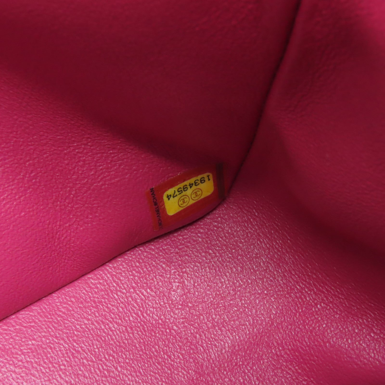 CHANEL **【激減優惠】菱格漆皮皮革Chain Shoulder Bag銀扣鏈帶肩背袋粉紅色