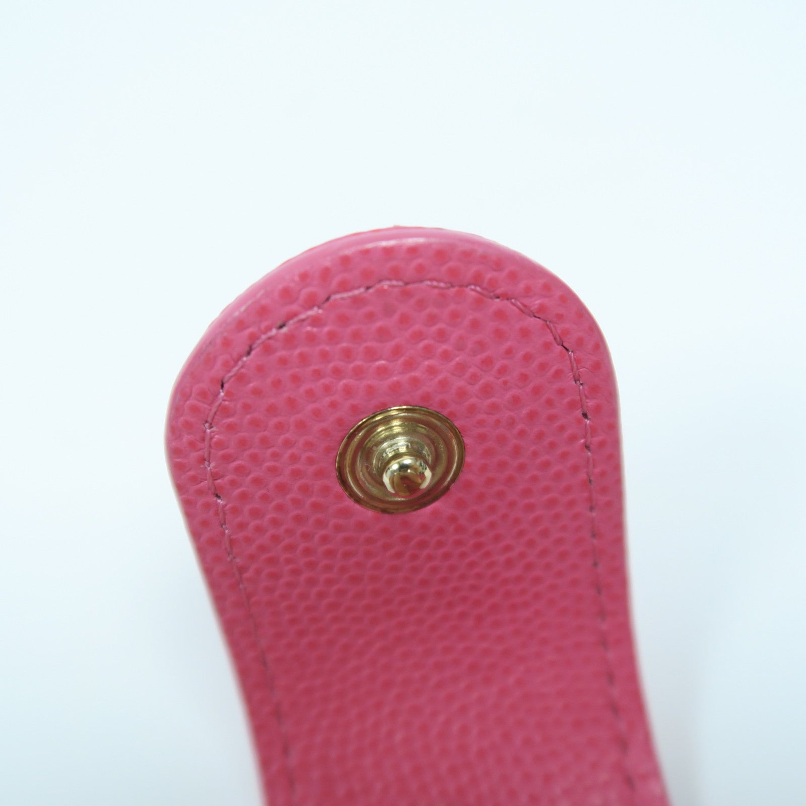 CHANEL 菱格Caviar皮革Card Case金扣卡片套粉紅色