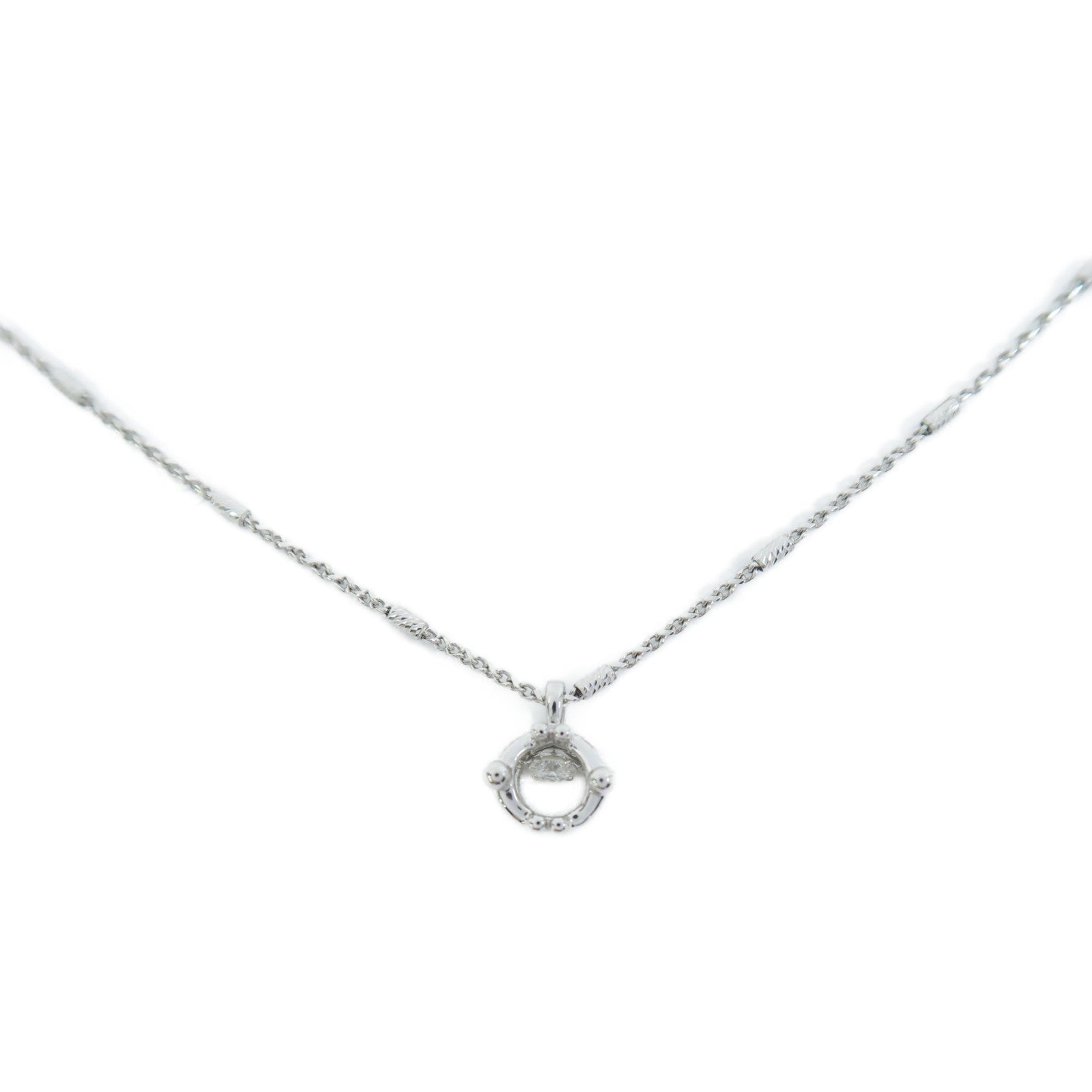 JEWELRY **【激減優惠】18K白金Diamond Necklace 0.16ct鑽石項鍊