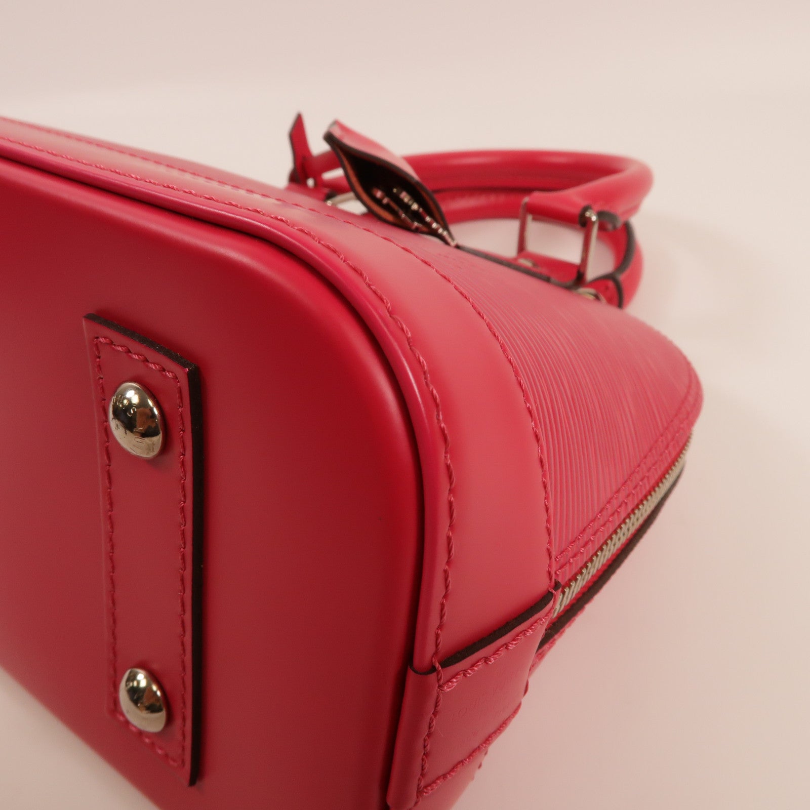 LOUIS VUITTON Epi Alma BB銀扣手挽肩背兩用袋