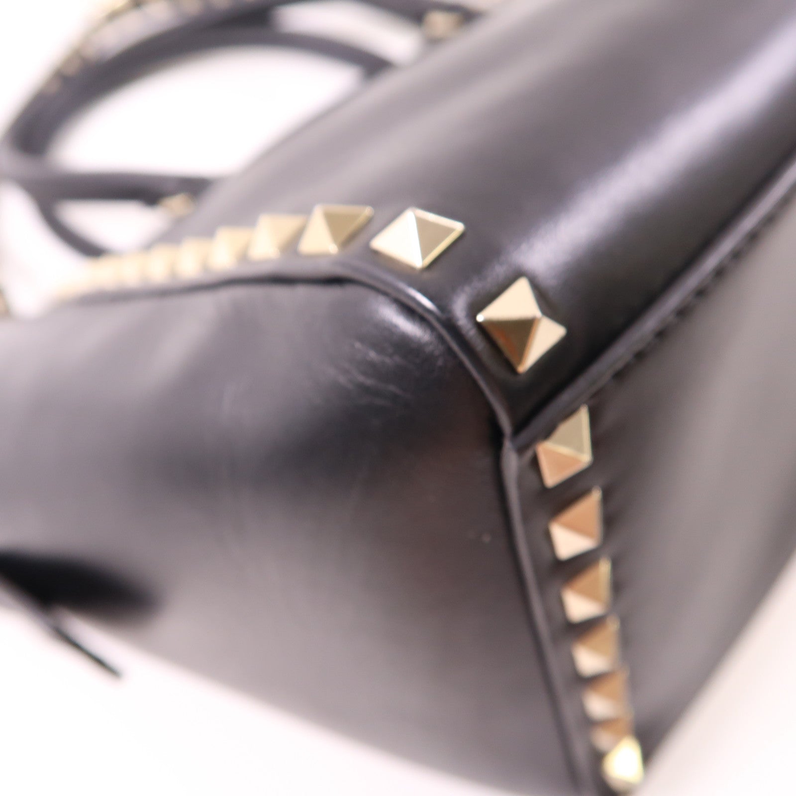Valentino 牛皮皮革2way Shoulder金扣手挽肩背兩用袋