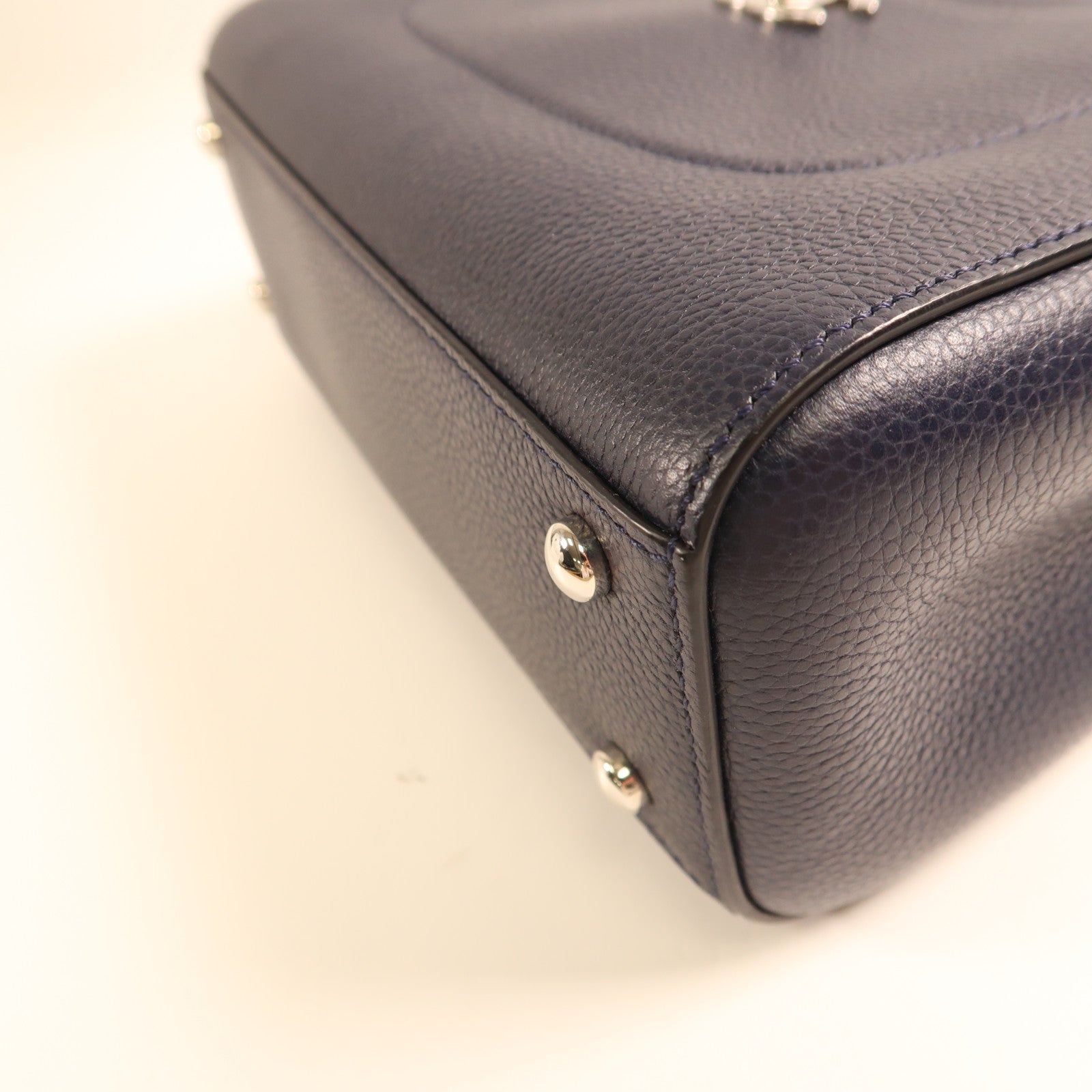 CHANEL 牛皮皮革2Way Shoulder Bag銀扣手挽肩背兩用袋