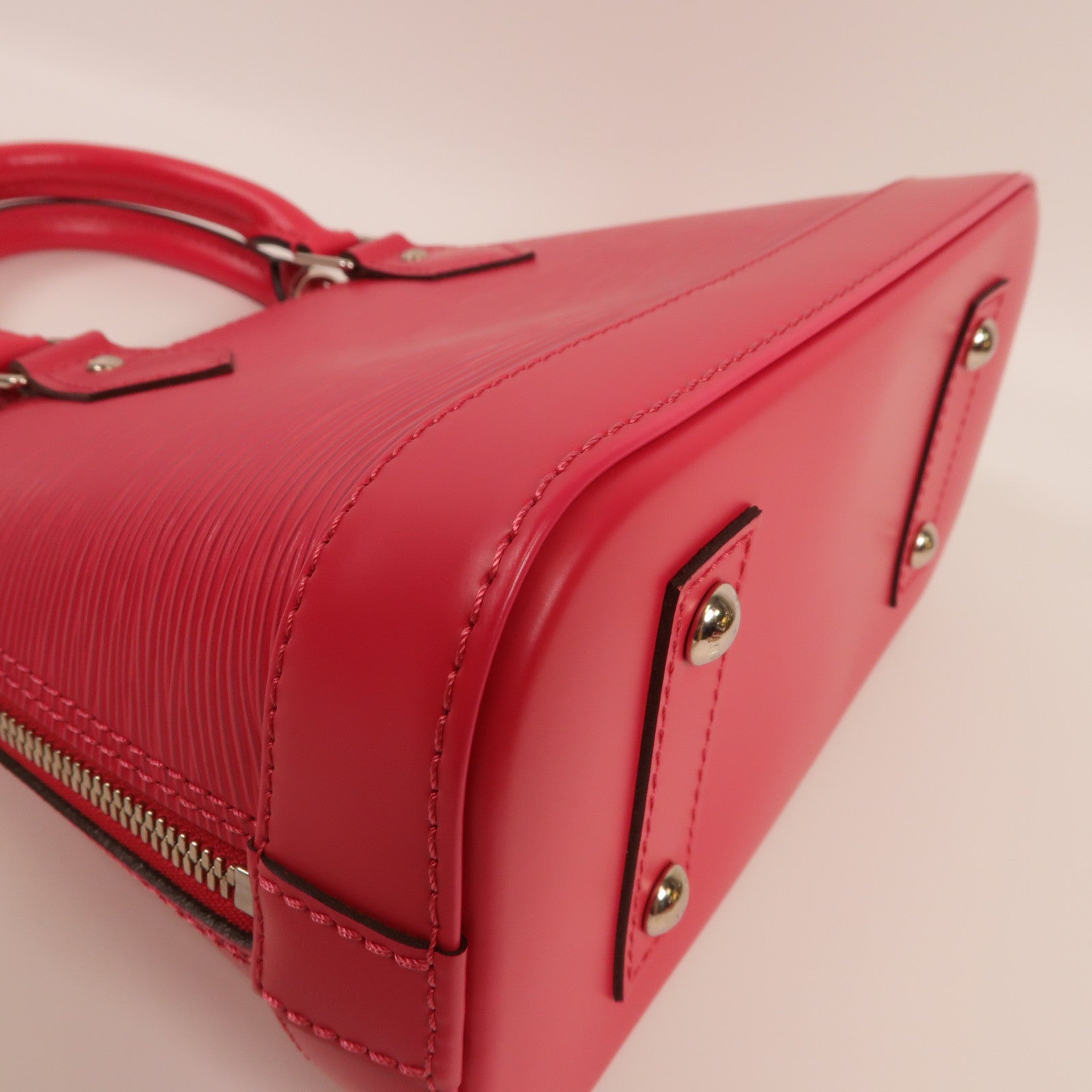 LOUIS VUITTON Epi Alma BB銀扣手挽肩背兩用袋