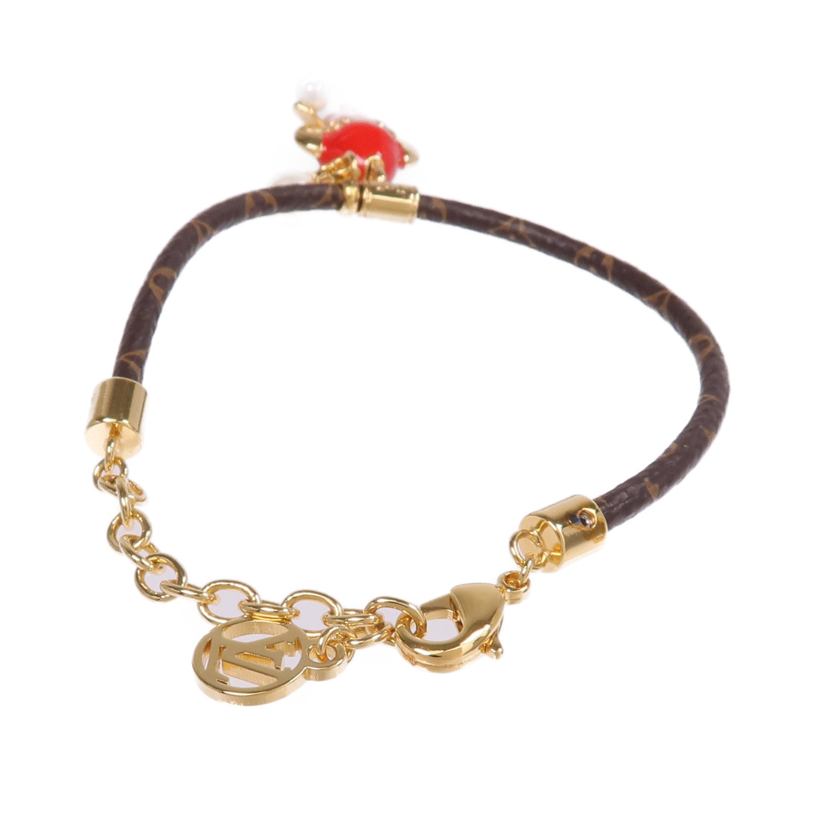 LOUIS VUITTON Monogram/金屬Vivienne Snow Bracelet手鏈
