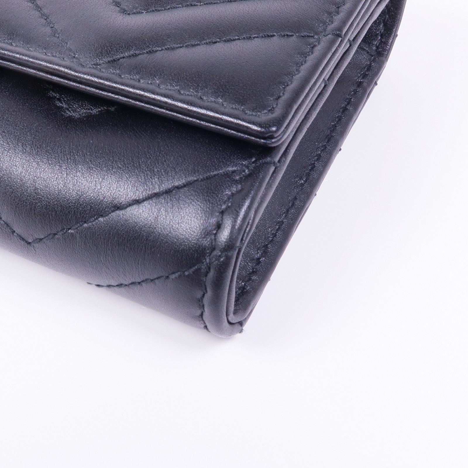 GUCCI 【激減優惠】牛皮皮革GG Marmont Long Wallet金扣錢包