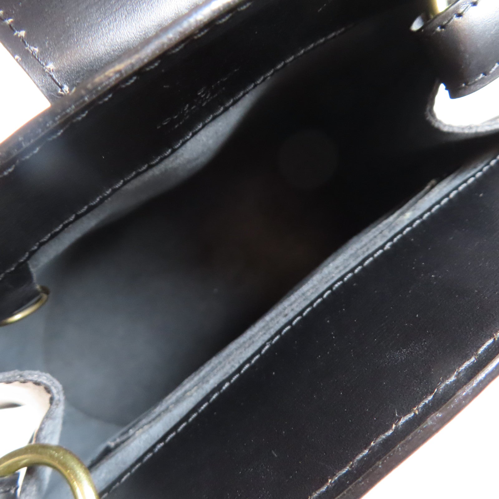 LOUIS VUITTON Epi Cluny金扣肩背袋黑色