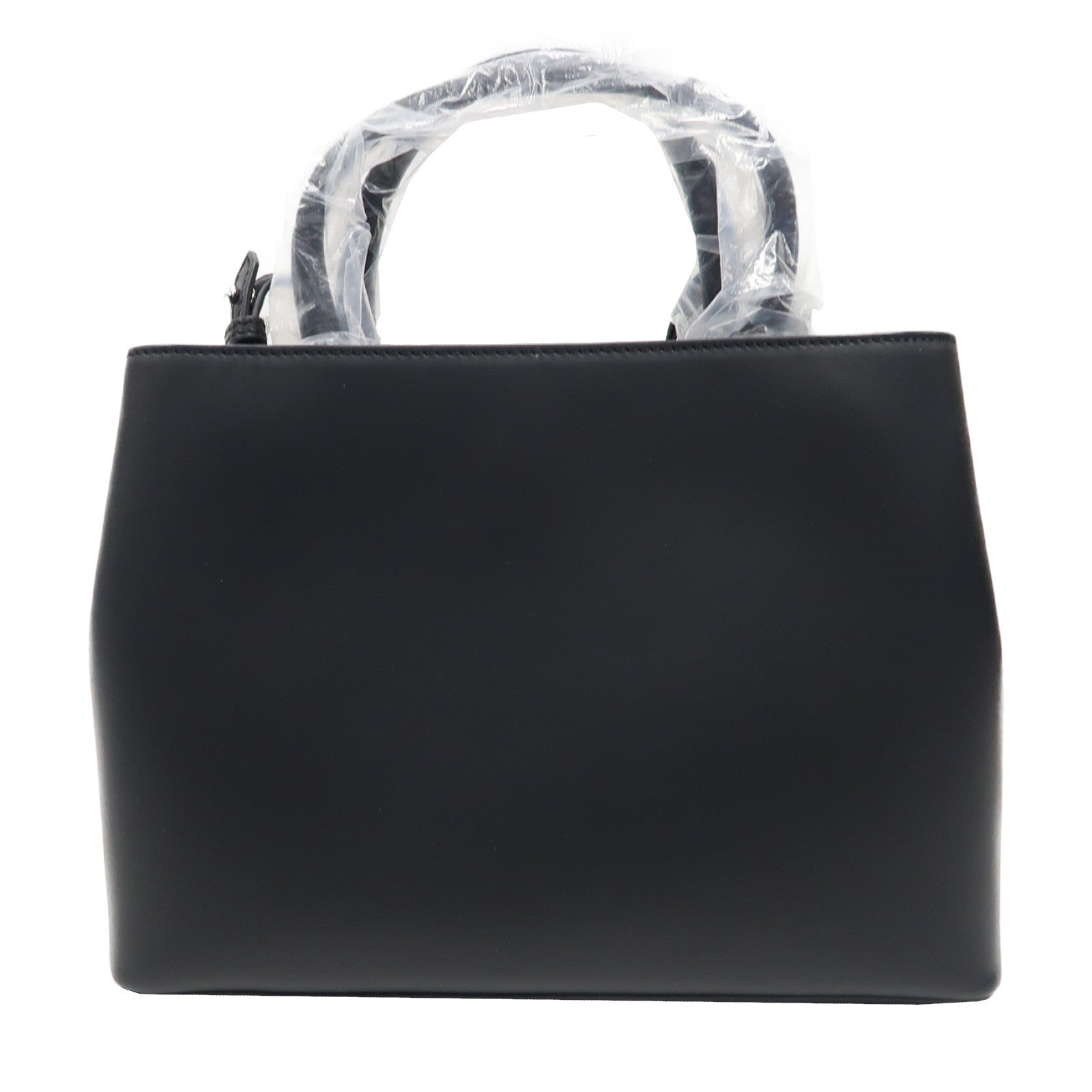 FENDI 【激減優惠】牛皮皮革2 Jours銀扣手挽肩背兩用袋黑色