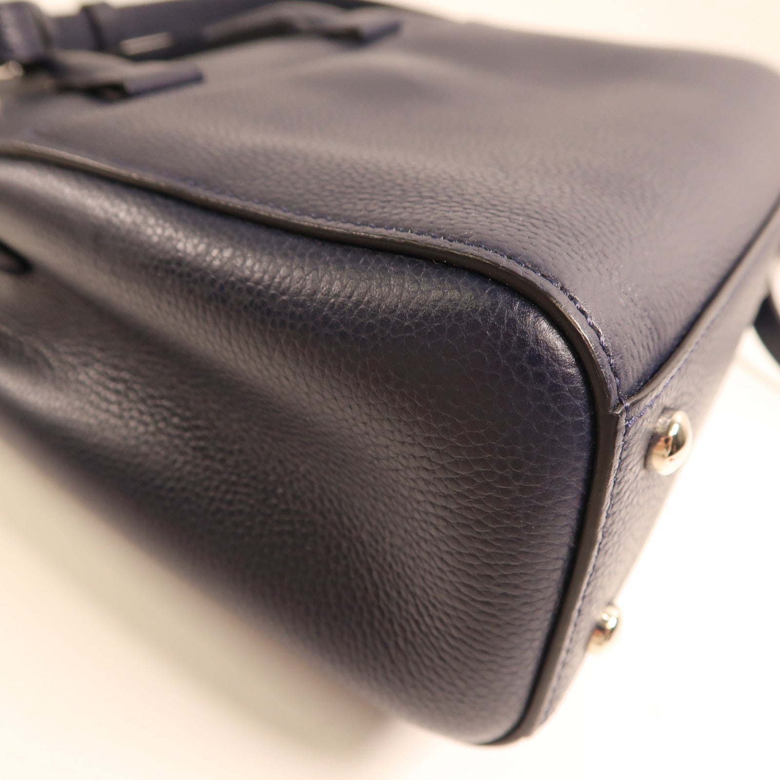 CHANEL 牛皮皮革2Way Shoulder Bag銀扣手挽肩背兩用袋