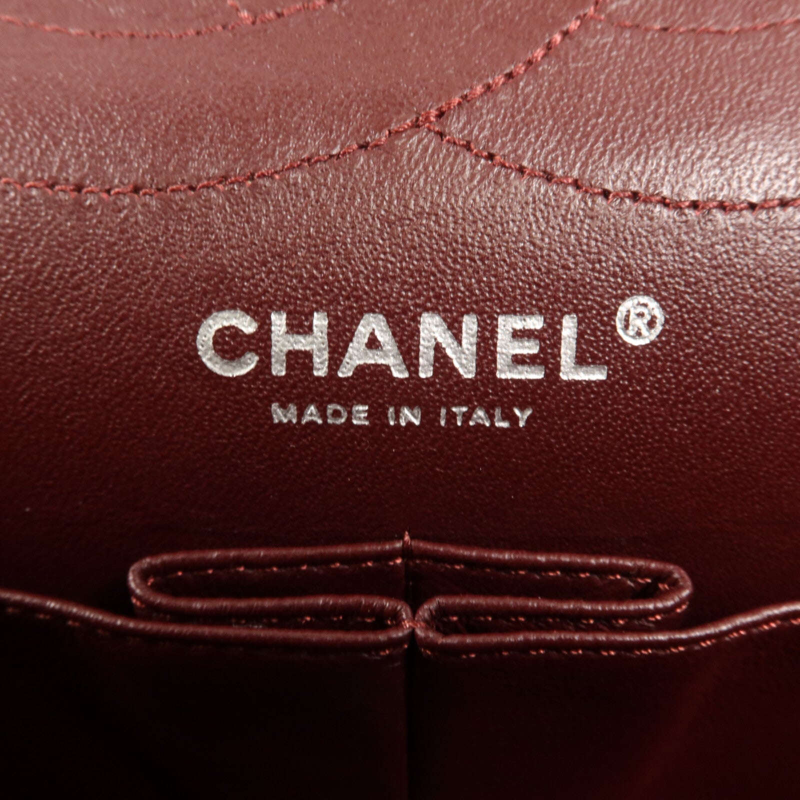 CHANEL 牛皮皮革2.55 Large鏈帶手挽袋