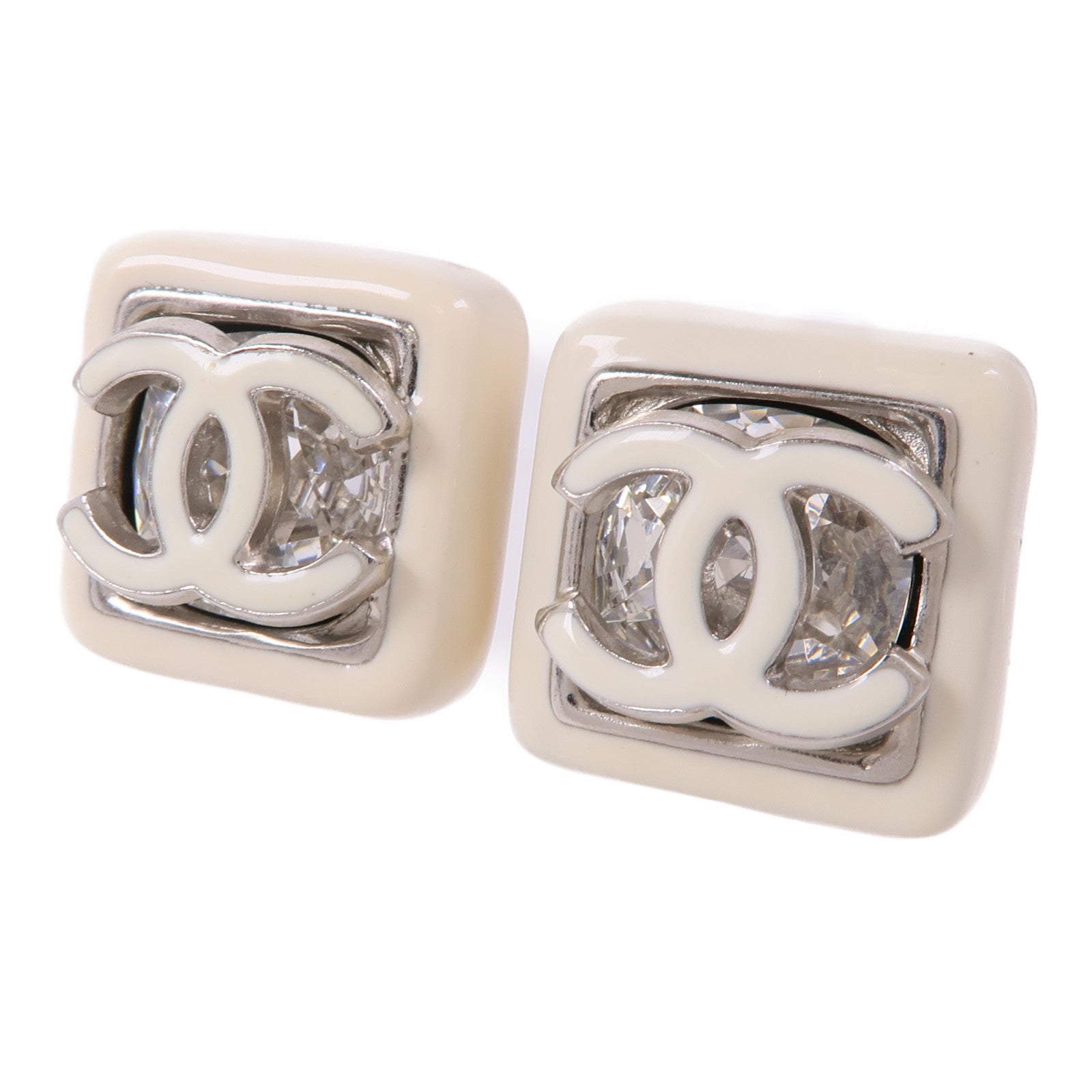 CHANEL 金屬/PVC Earrings耳環