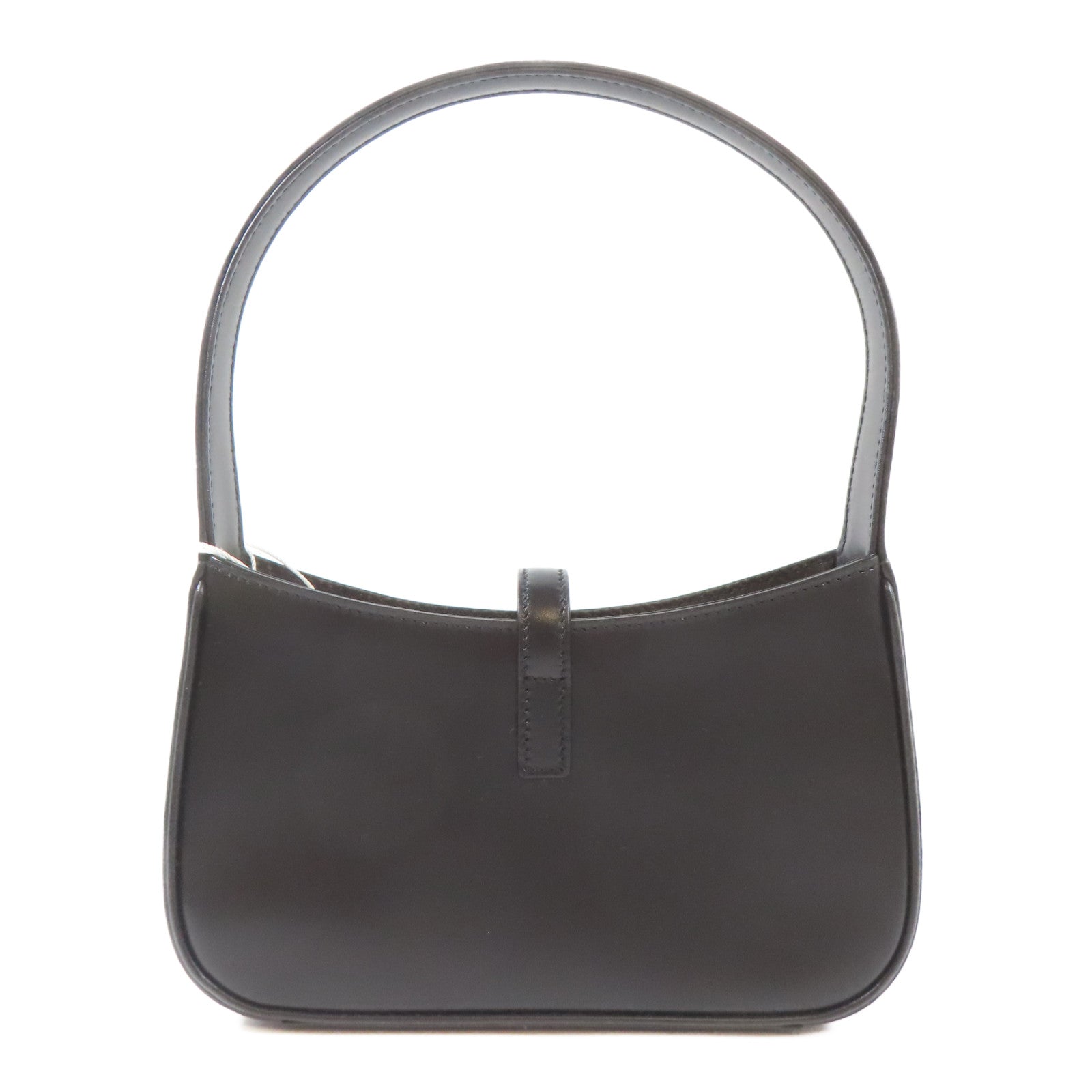 SAINT LAURENT 皮革Mini Le 5 A 7 in Smooth金扣手挽袋黑色