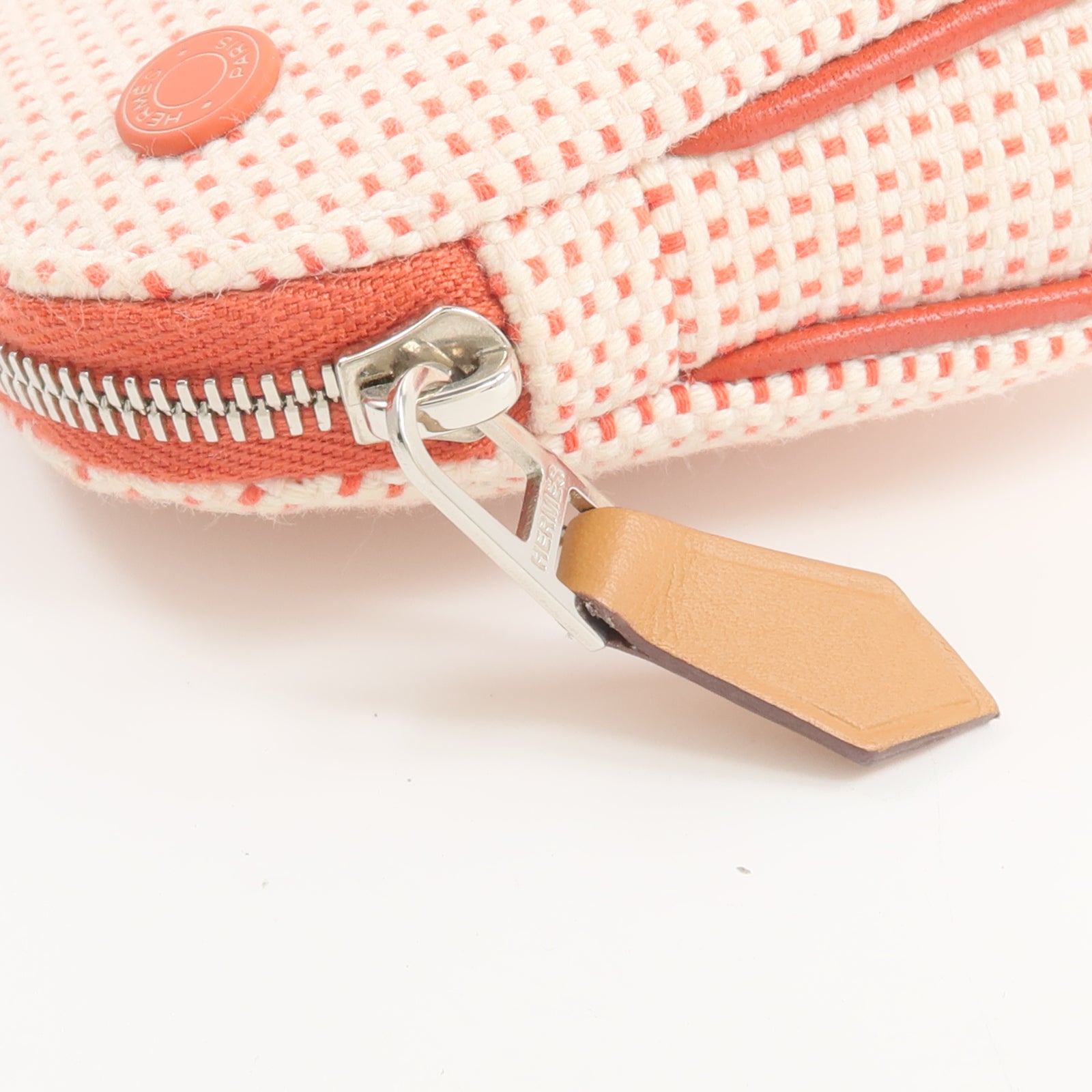 HERMES H Canvas Echappee Case手拿包Vermillon