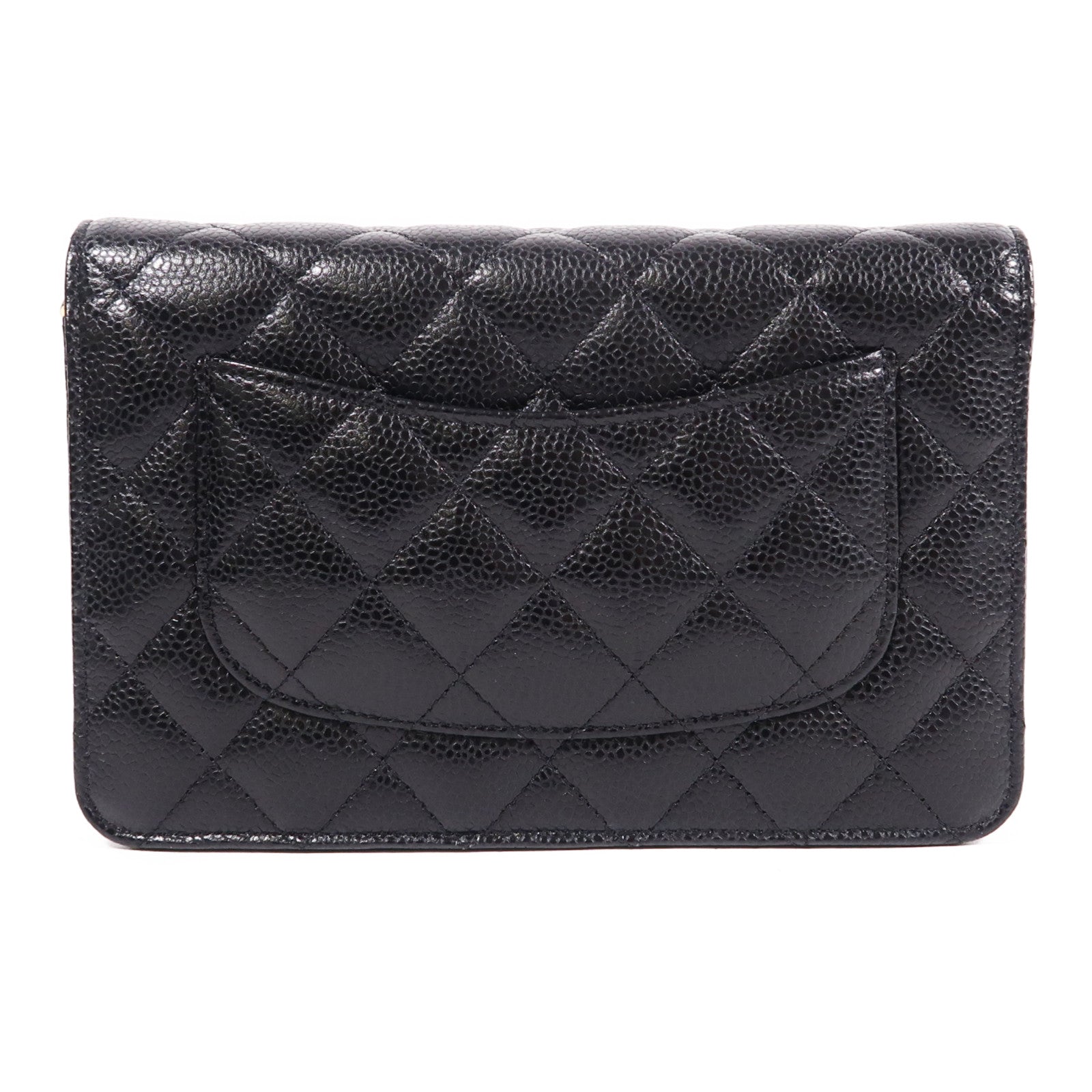 CHANEL 牛皮皮革WOC Wallet On Chain金扣鏈帶肩背袋