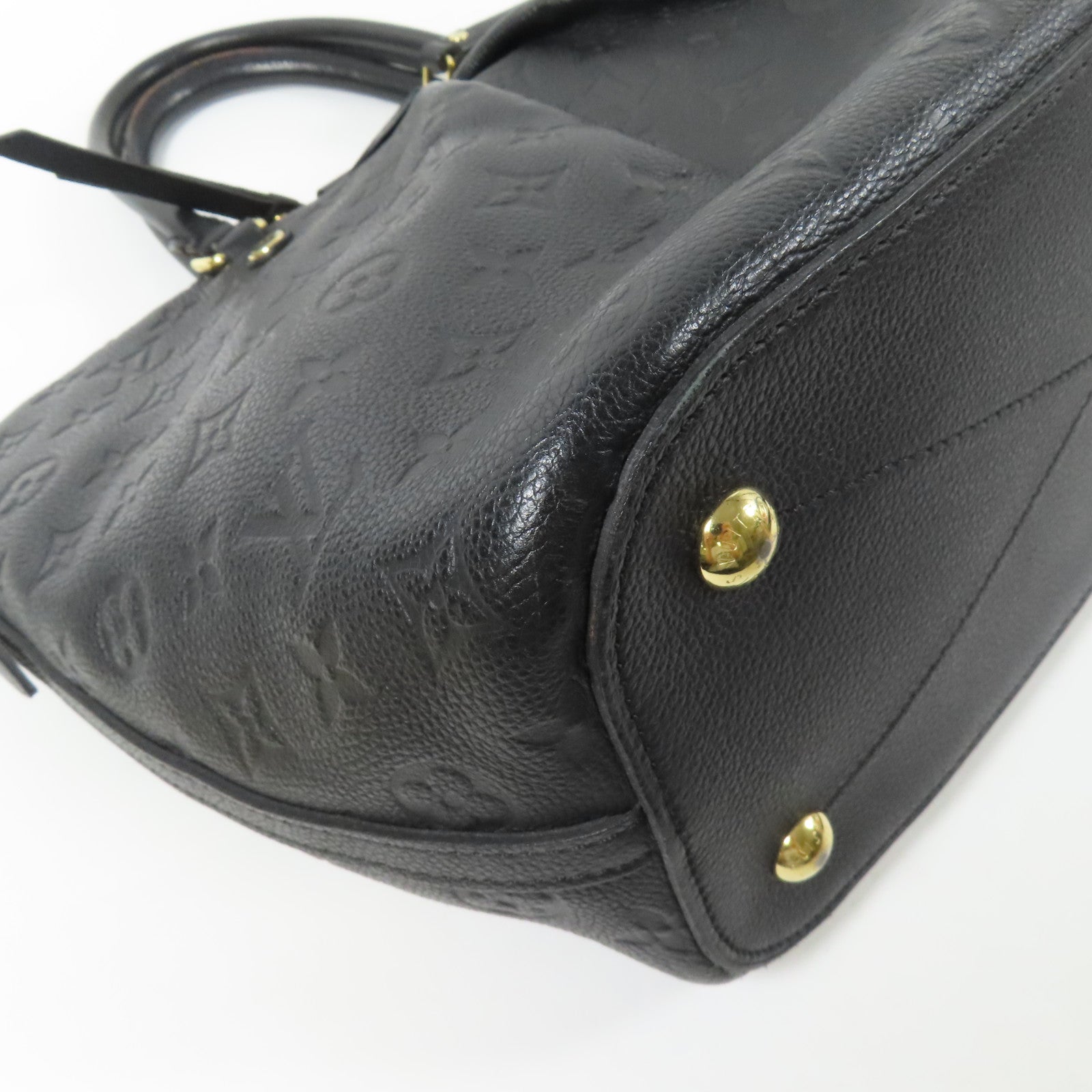 LOUIS VUITTON Monogram Empreinte Mazarine MM金扣手挽肩背兩用袋