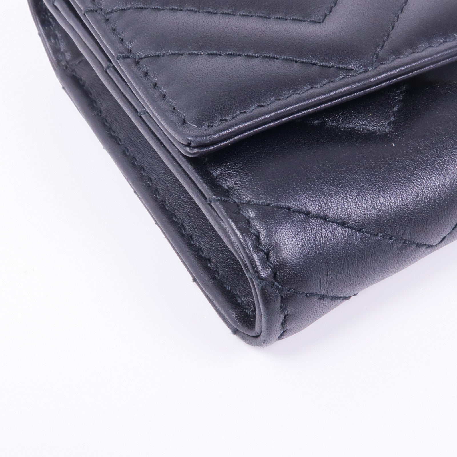 GUCCI 牛皮皮革GG Marmont Long Wallet金扣錢包