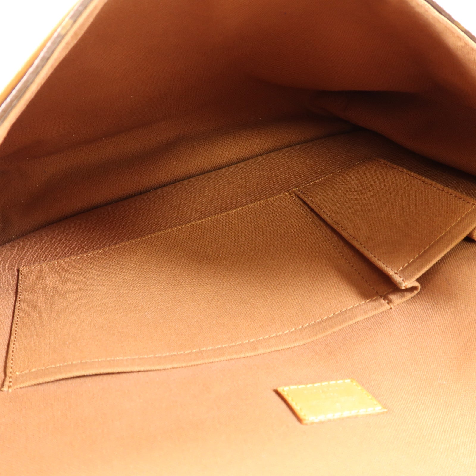 LOUIS VUITTON Monogram Bosphore金扣肩背袋棕色
