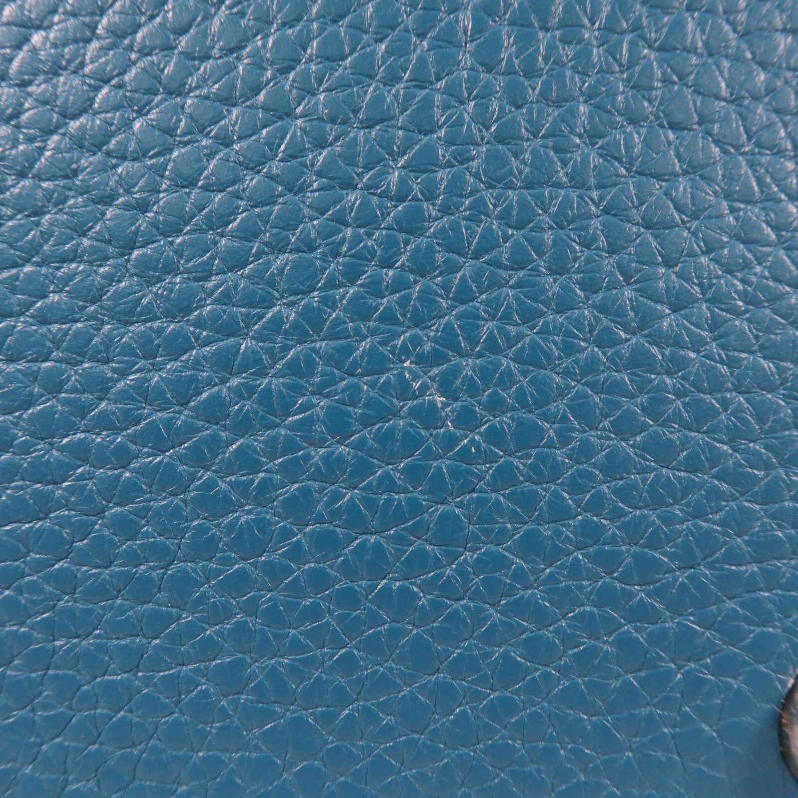 HERMES Clemence皮革Bolide 31銀扣手挽袋Bleu Izmir