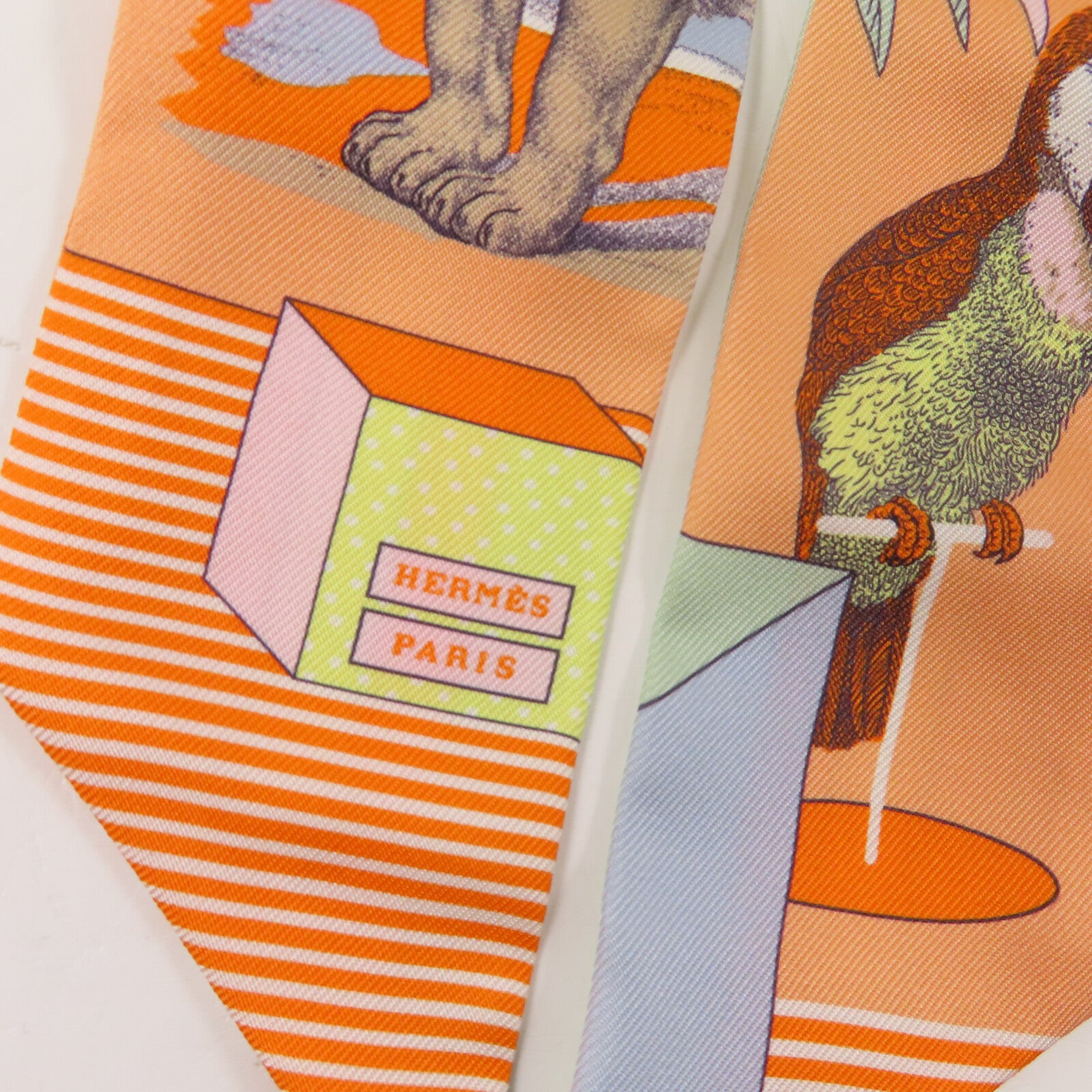 HERMES 絲質Twilly絲巾