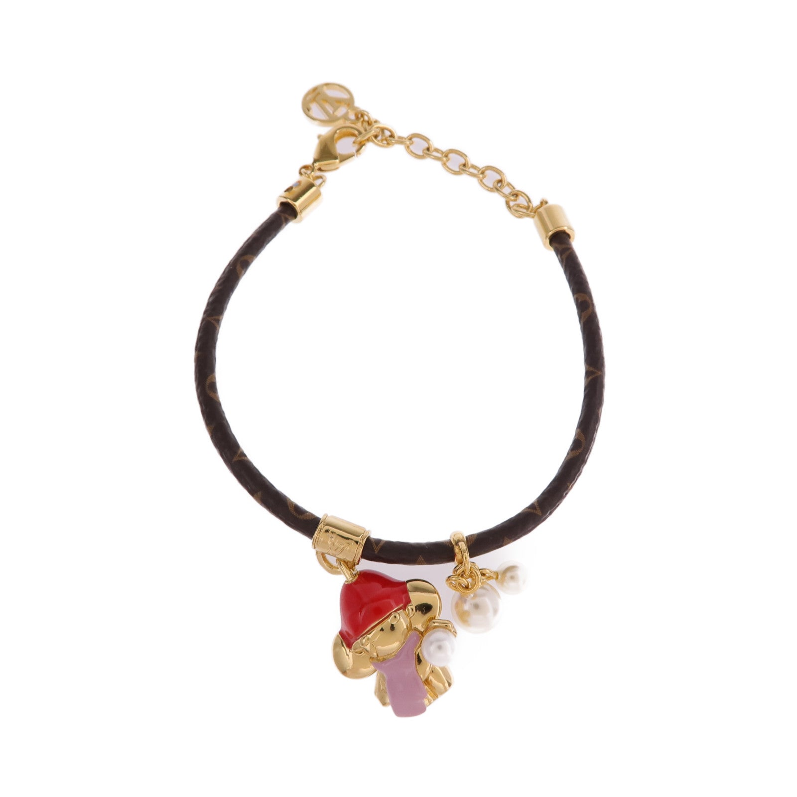 LOUIS VUITTON Monogram/金屬Vivienne Snow Bracelet手鏈