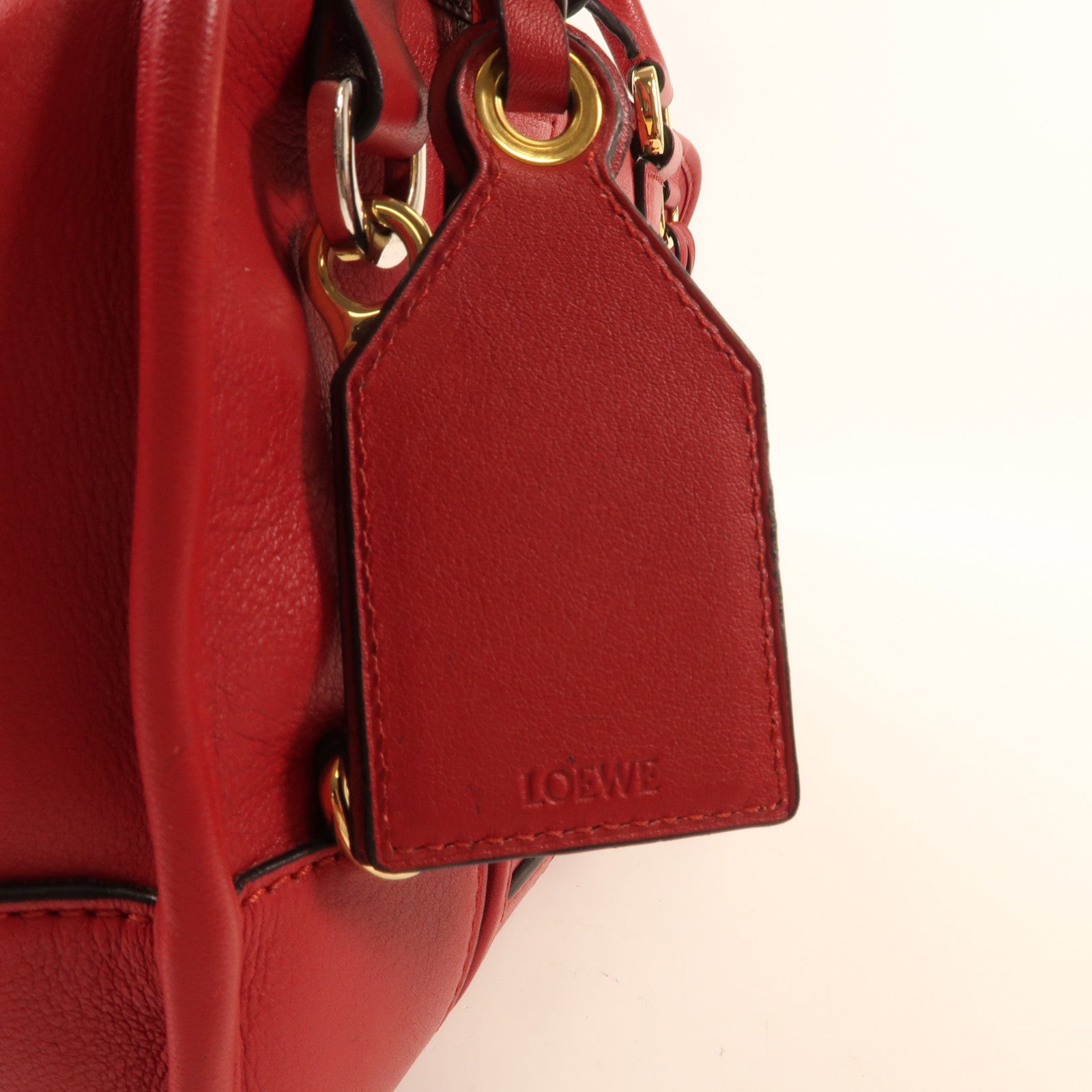LOEWE 牛皮皮革Amazona Bag金扣手挽肩背兩用袋