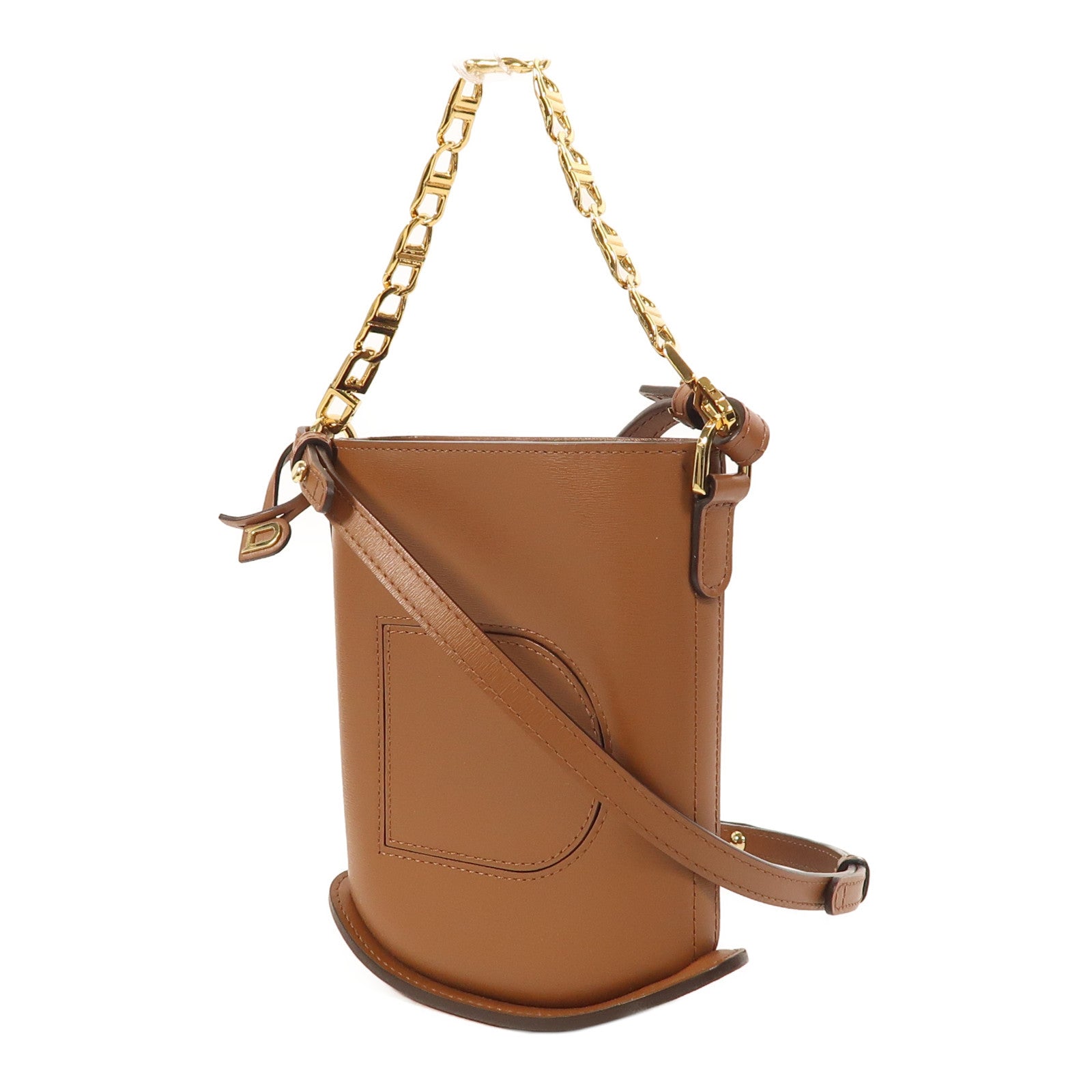 Delvaux 牛皮皮革Pin Toy金扣肩背袋