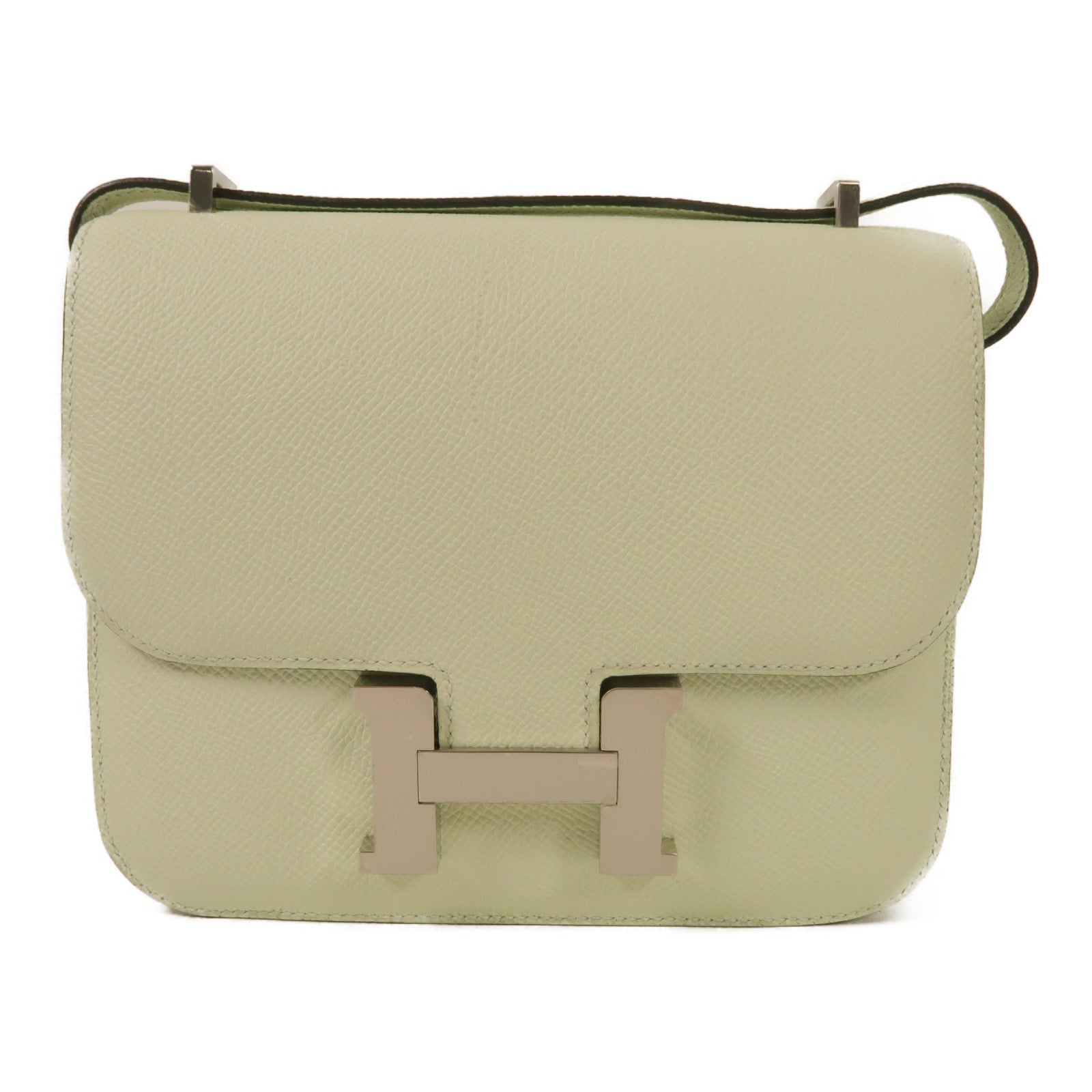 HERMES Epsom皮革Constance III 18肩背袋Vert Fizz