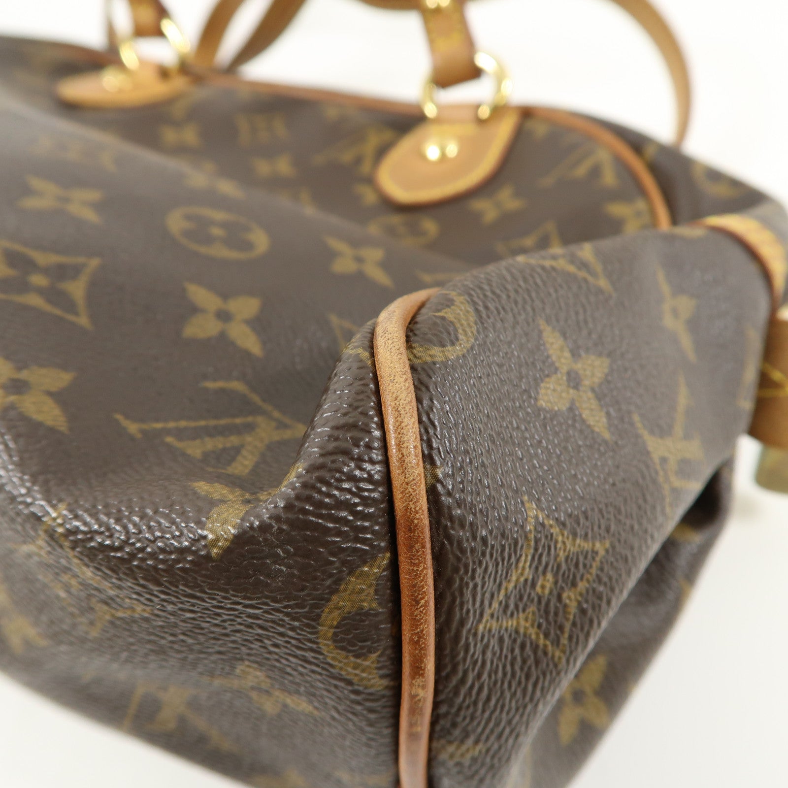 LOUIS VUITTON Monogram Montorgueil PM金扣肩背袋棕色