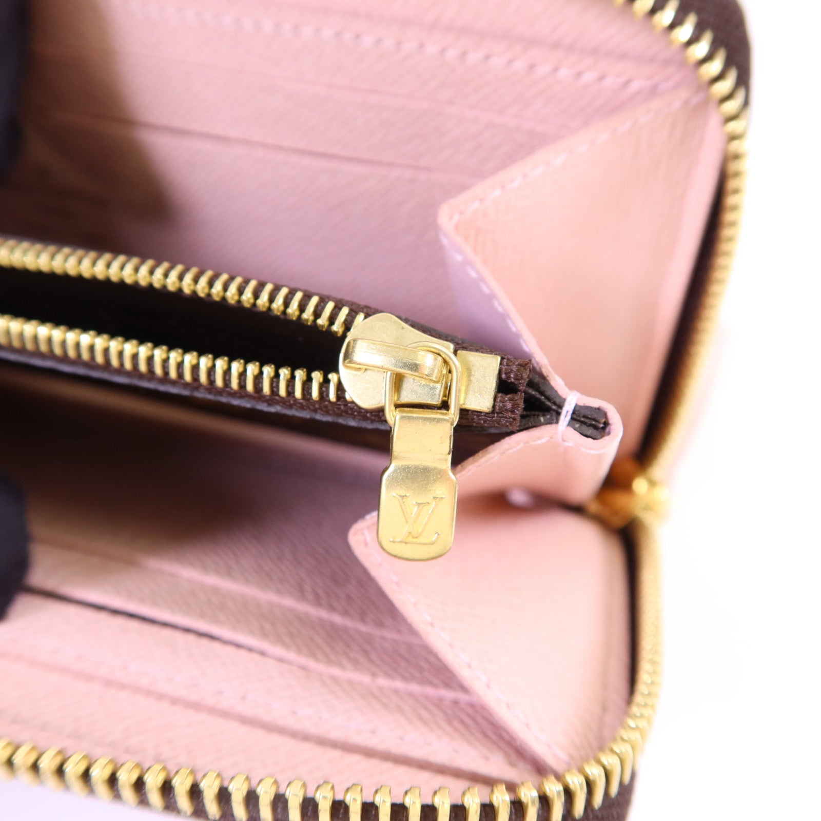 LOUIS VUITTON Monogram Clemence金扣長錢包