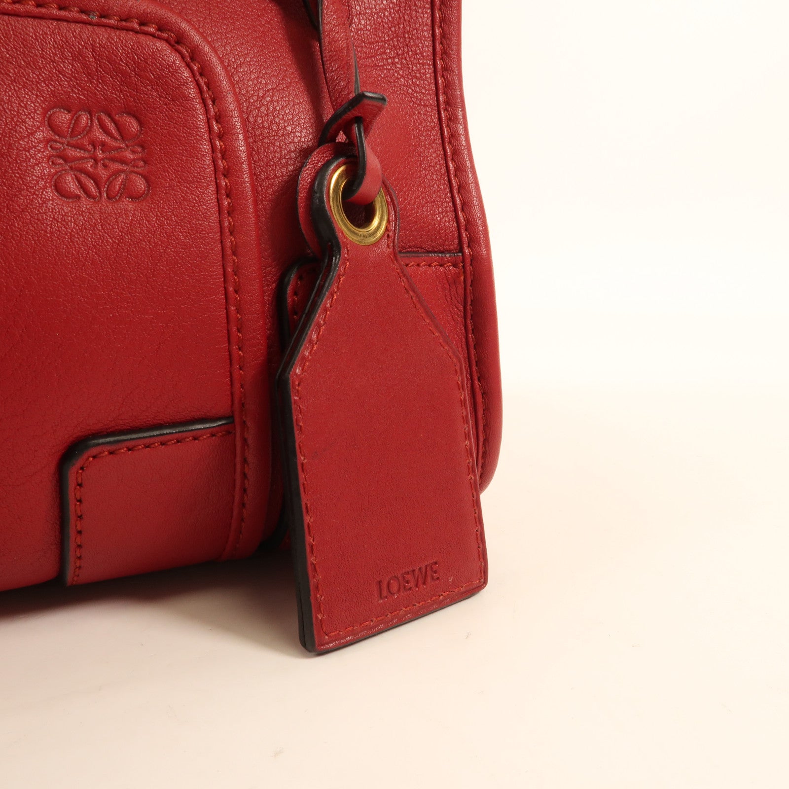 LOEWE 牛皮皮革Amazona Bag金扣手挽肩背兩用袋