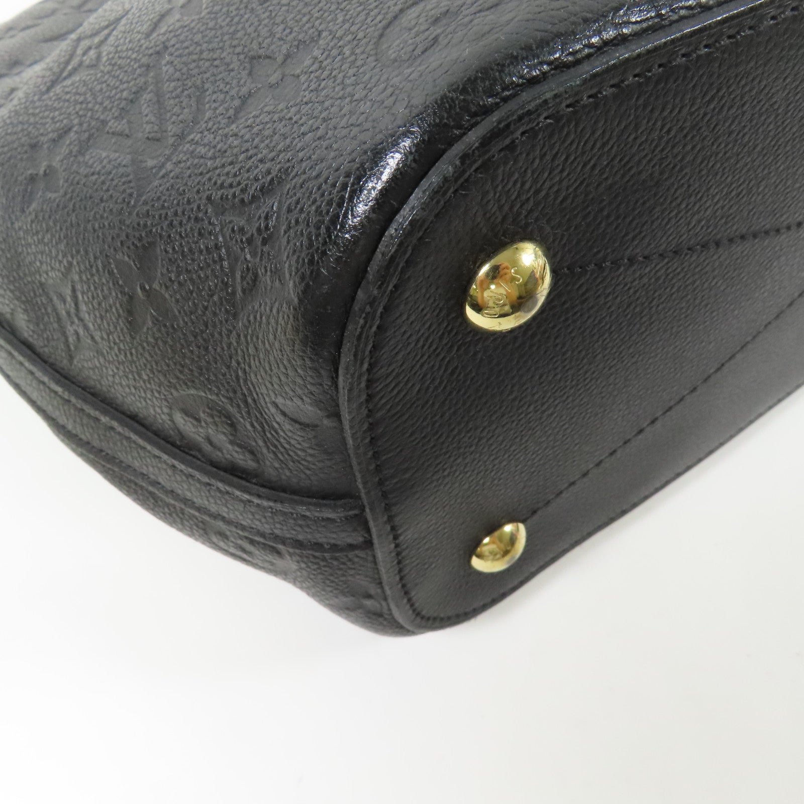 LOUIS VUITTON Monogram Empreinte Mazarine MM金扣手挽肩背兩用袋