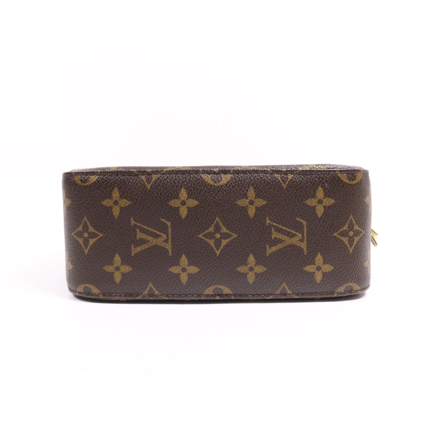 LOUIS VUITTON Monogram Spontini金扣手挽肩背兩用袋棕色