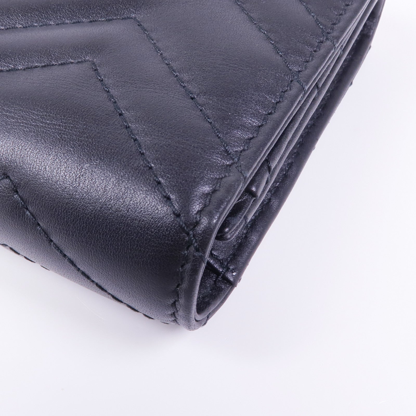 GUCCI 牛皮皮革GG Marmont Long Wallet金扣錢包