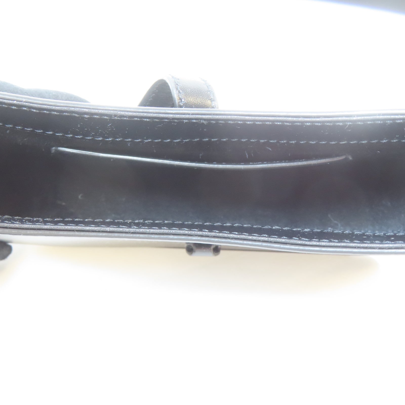 SAINT LAURENT 皮革Mini Le 5 A 7 in Smooth金扣手挽袋黑色