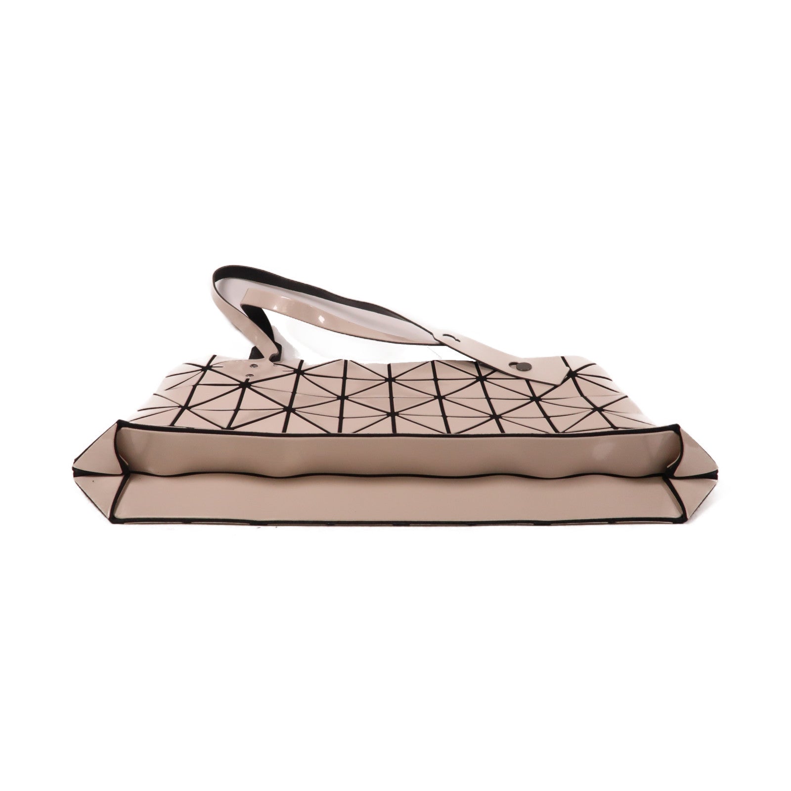 ISSEY MIYAKE PVC Bao Bao銀扣手挽袋米色