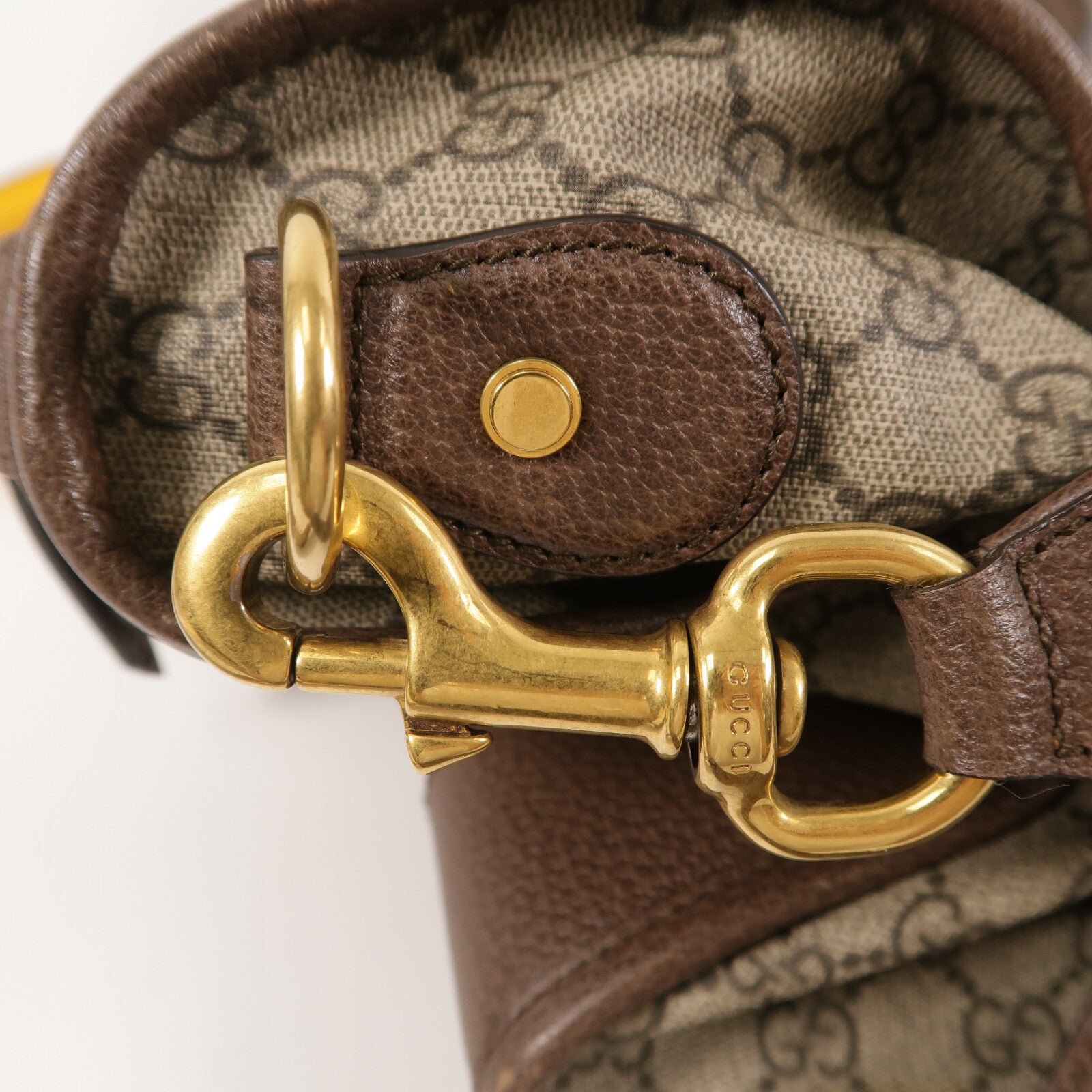 GUCCI 塗層帆布GG Supreme Duffle Bag手挽肩背兩用袋