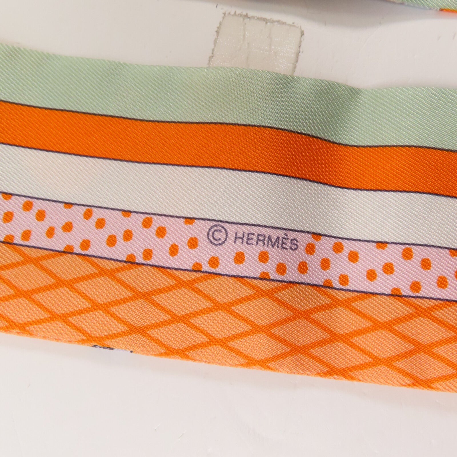 HERMES 絲質Twilly絲巾