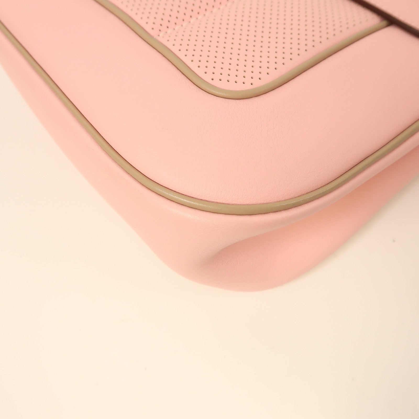 HERMES Swift皮革Berline銀扣肩背袋Rose Sakura/櫻花粉色