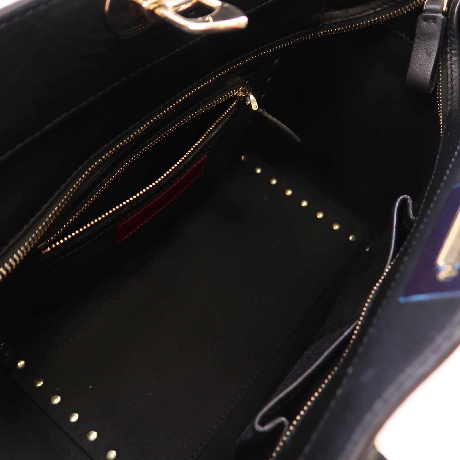 Valentino 牛皮皮革2way Shoulder金扣手挽肩背兩用袋