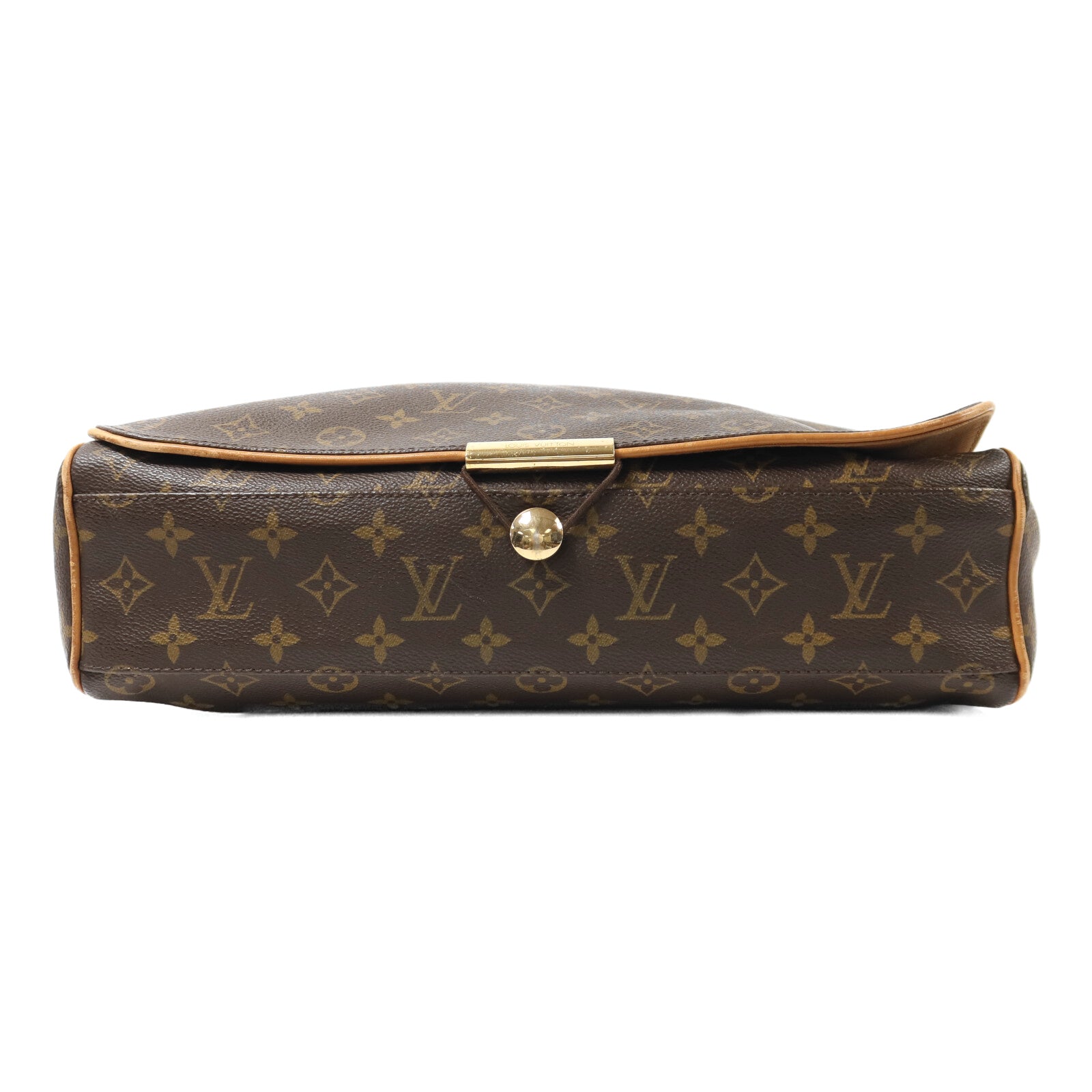 LOUIS VUITTON Monogram Abbesses金扣肩背袋棕色