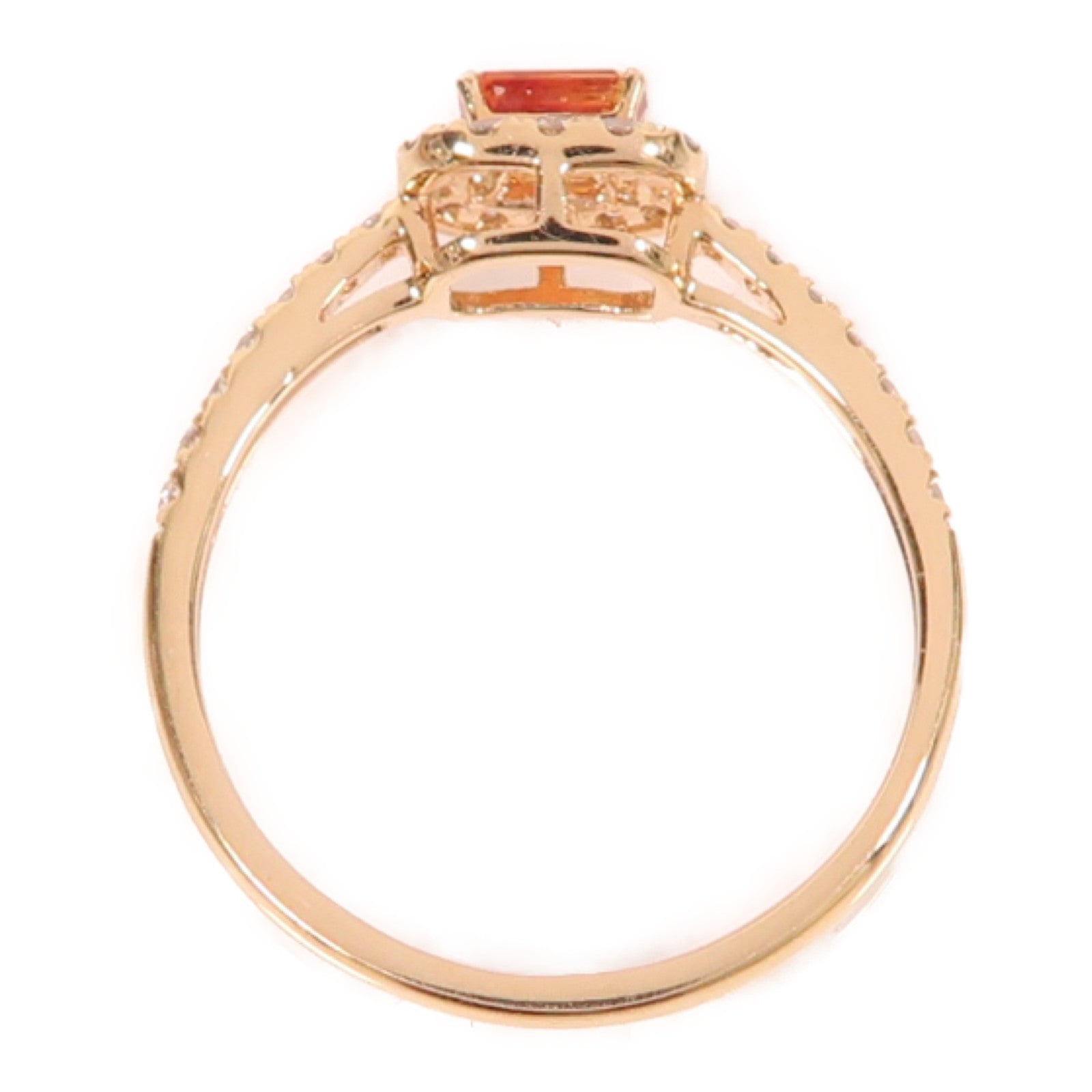 JEWELRY 18K金Ring0.24ct鑽石/0.30ct鑽石戒指US#7