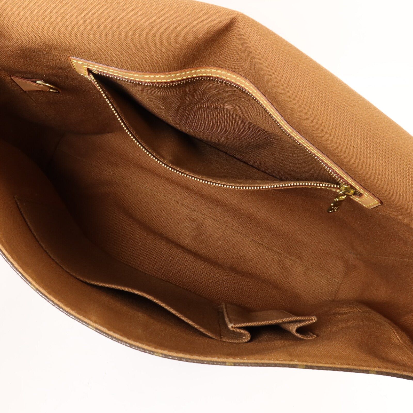 LOUIS VUITTON Monogram Abbesses金扣肩背袋棕色