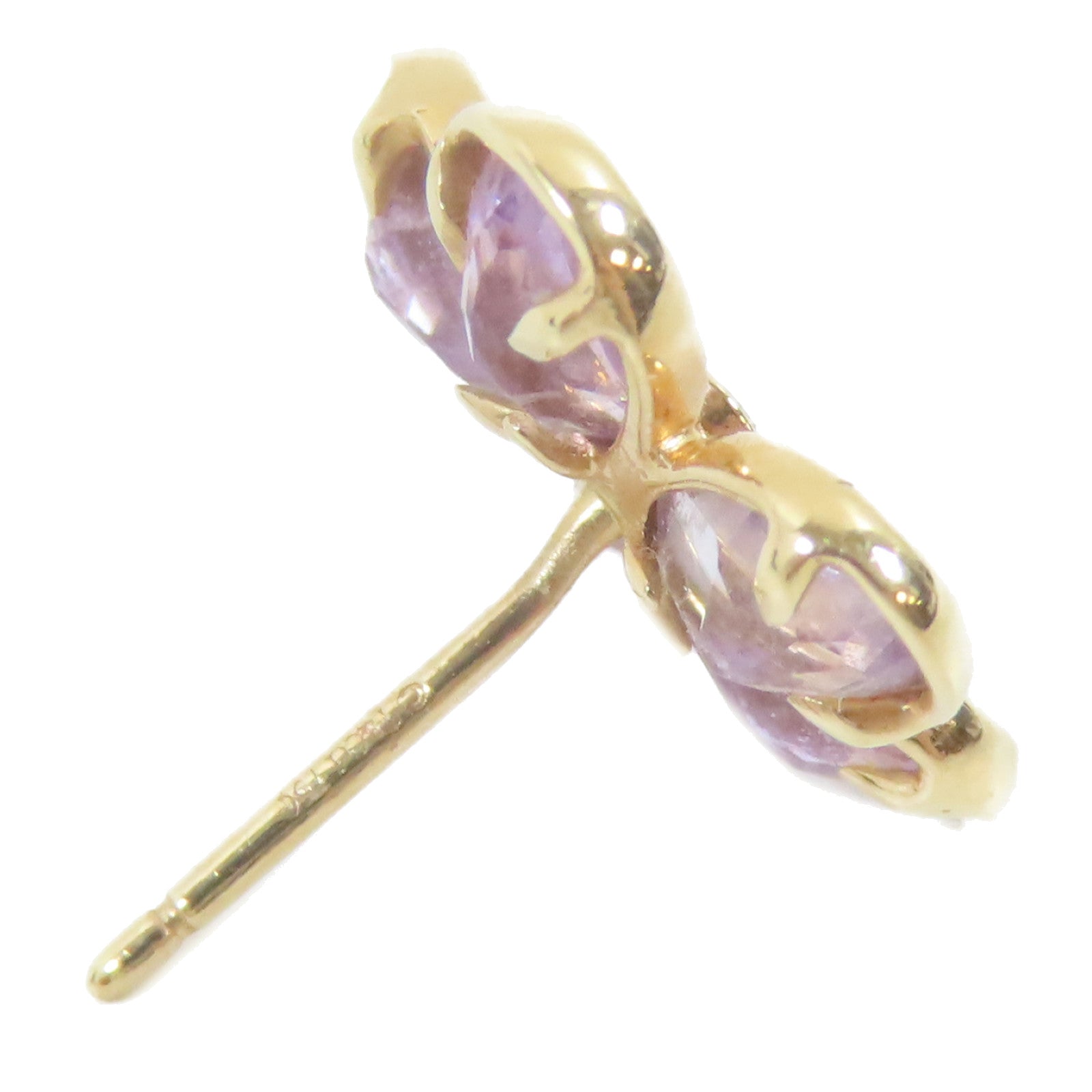 TIFFANY＆CO 18K玫瑰金/紫晶Amethyst Flower Earring耳環