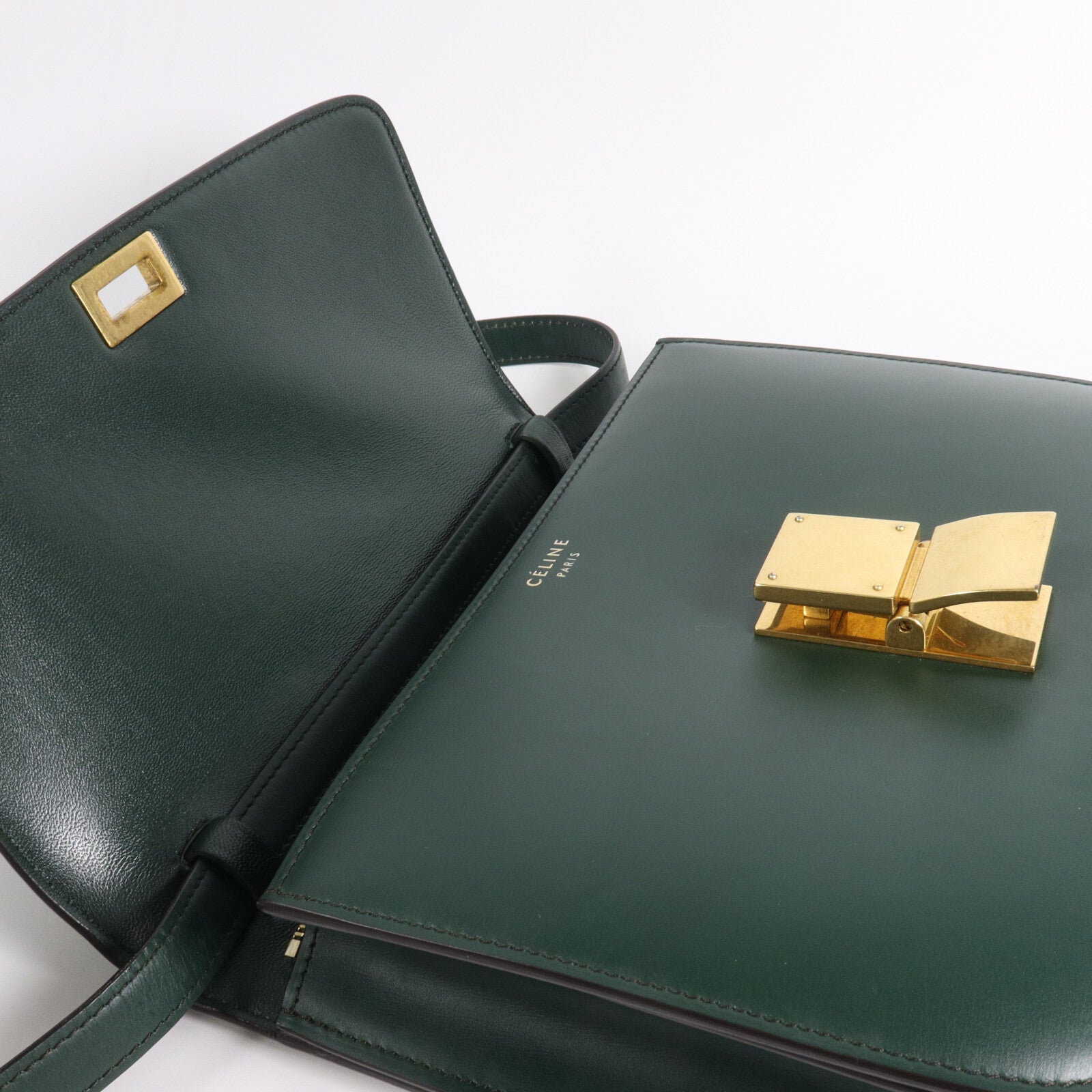 CELINE 牛皮皮革Classic Box肩背袋