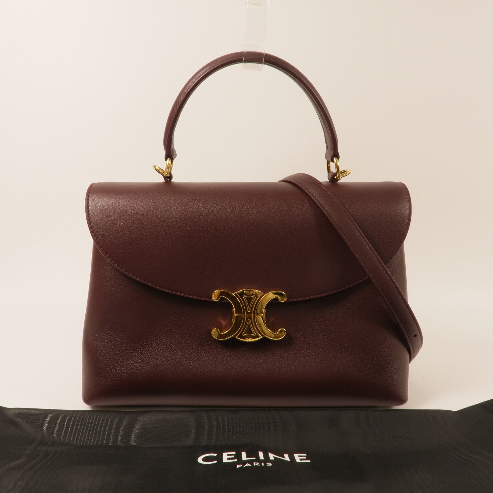 CELINE 牛皮皮革Nino Medium手挽肩背兩用袋