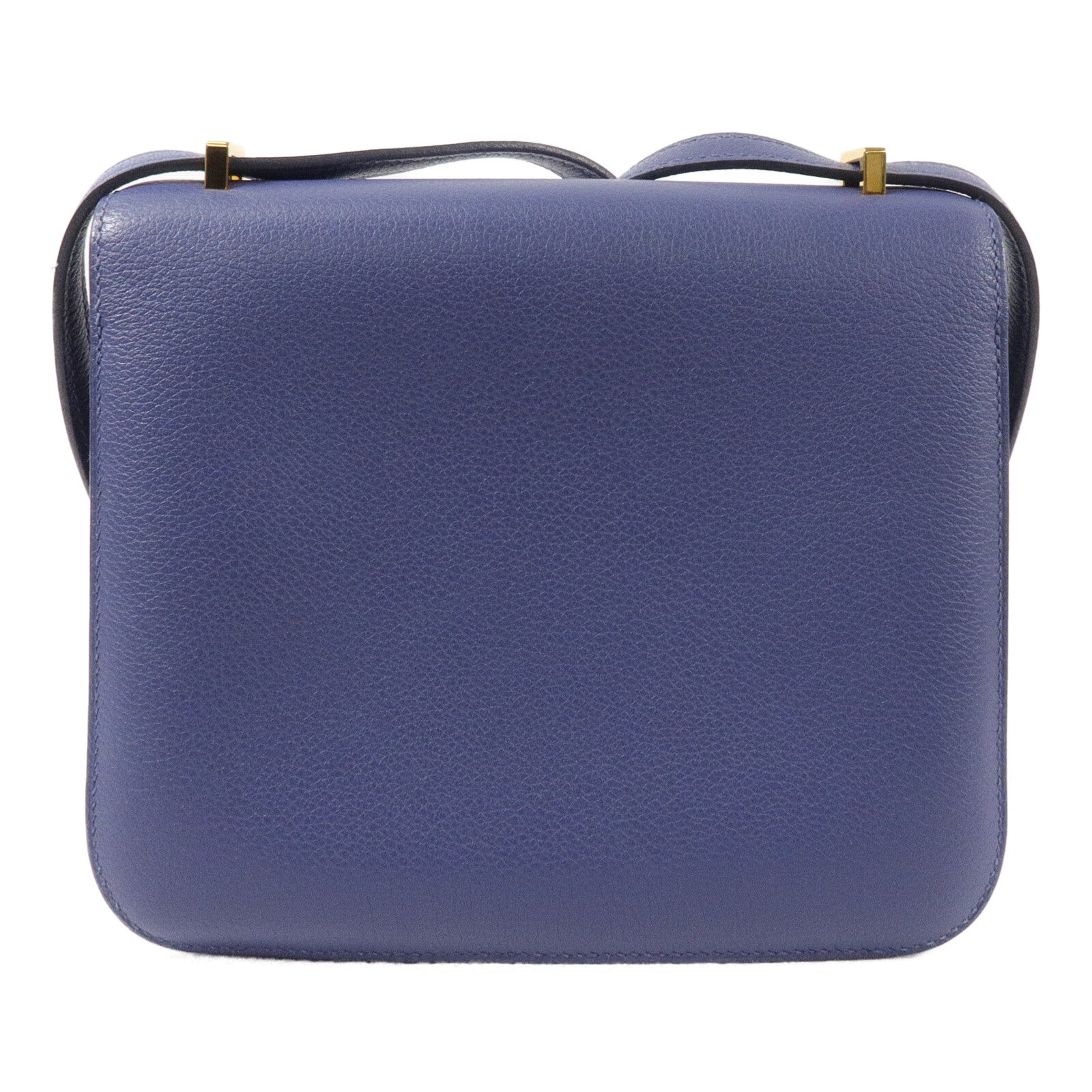 HERMES Evercolor皮革Constance Mini肩背袋Blue Brighton