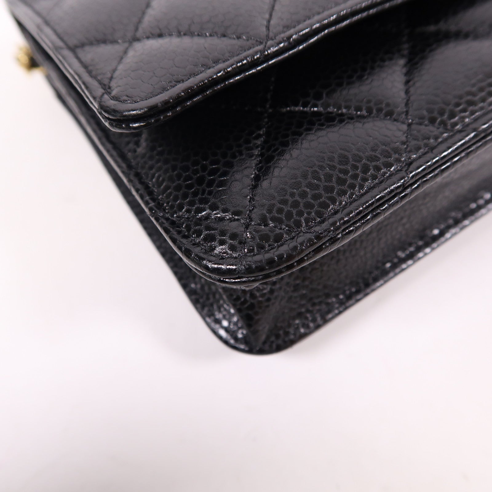 CHANEL 牛皮皮革WOC Wallet On Chain金扣鏈帶肩背袋