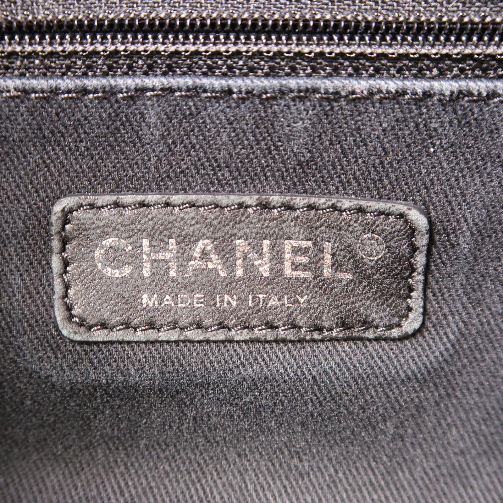 CHANEL 【激減優惠】帆布Tote Bag銀扣肩背袋