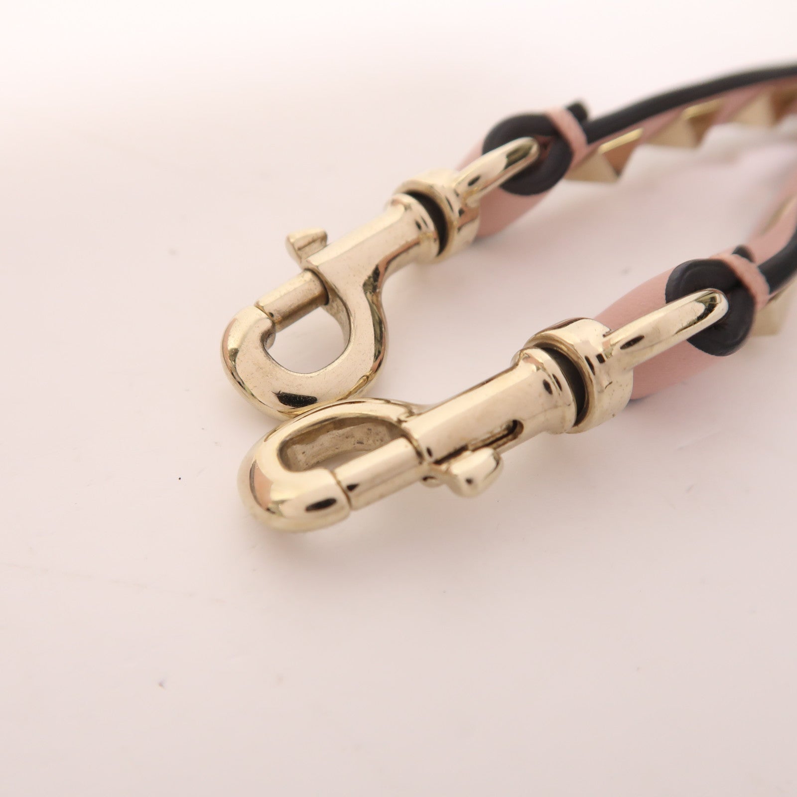 Valentino 羊皮皮革2 Way Shoulder金扣手挽肩背兩用袋